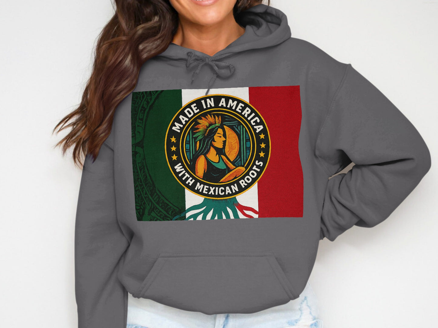 Made in America With Mexican Roots Graphic Hoodie Product