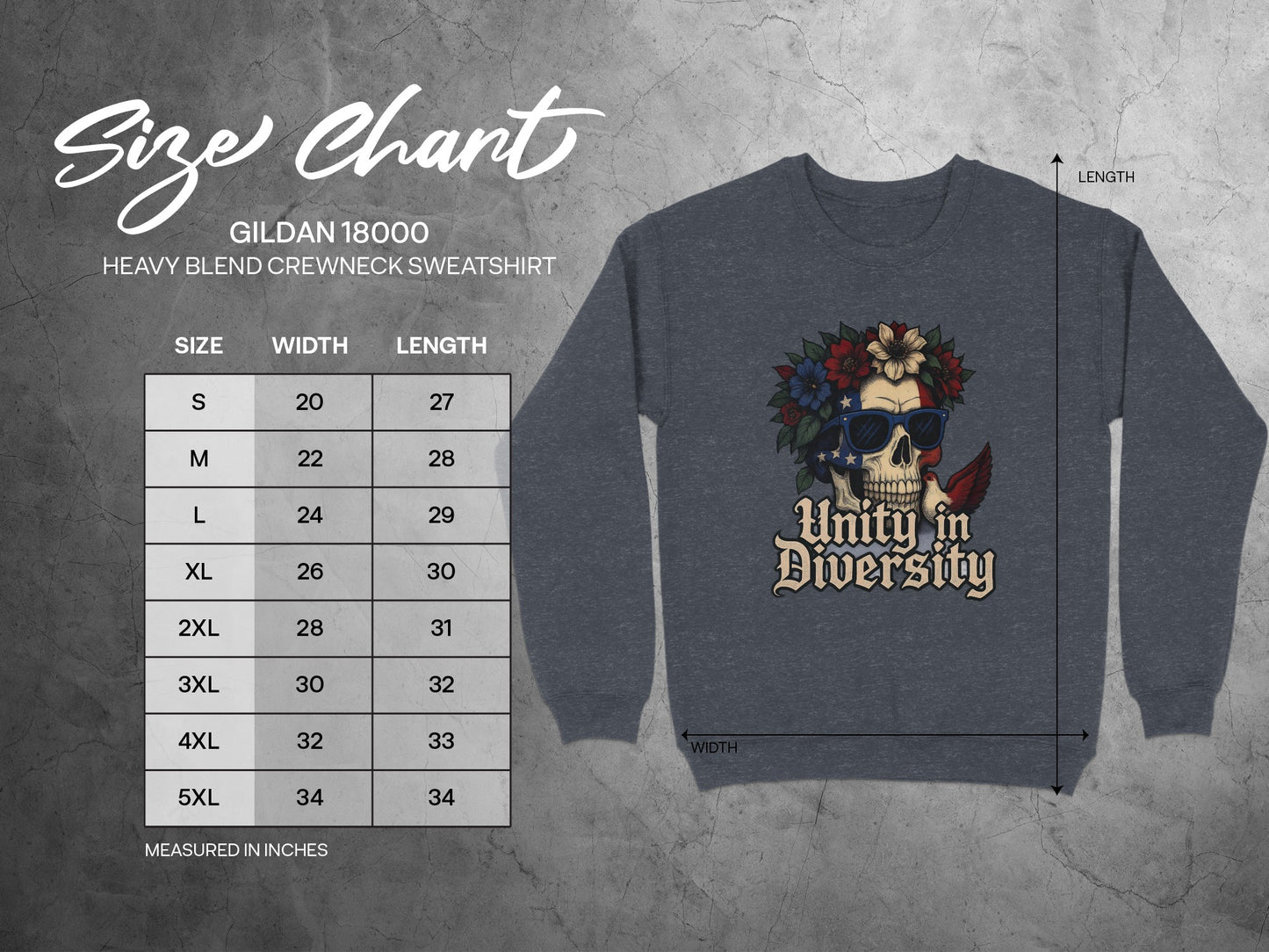 Unity in Diversity Skull Graphic Sweatshirt product type