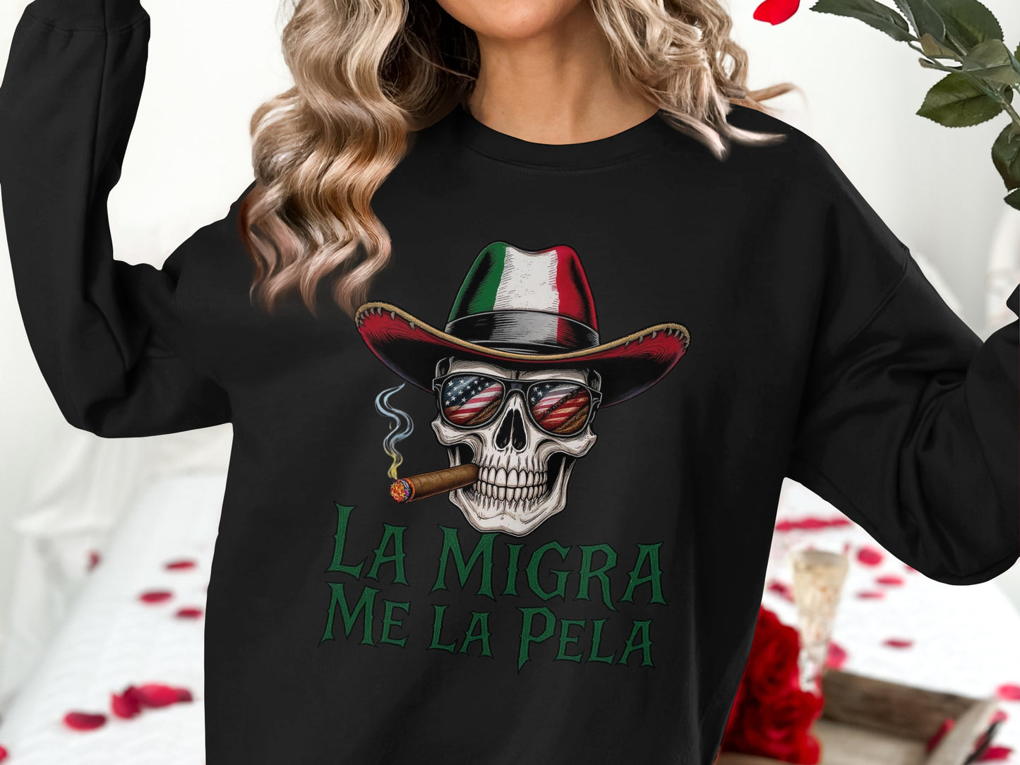 La Migra Me La Pela Skull Smoking Cigar product type