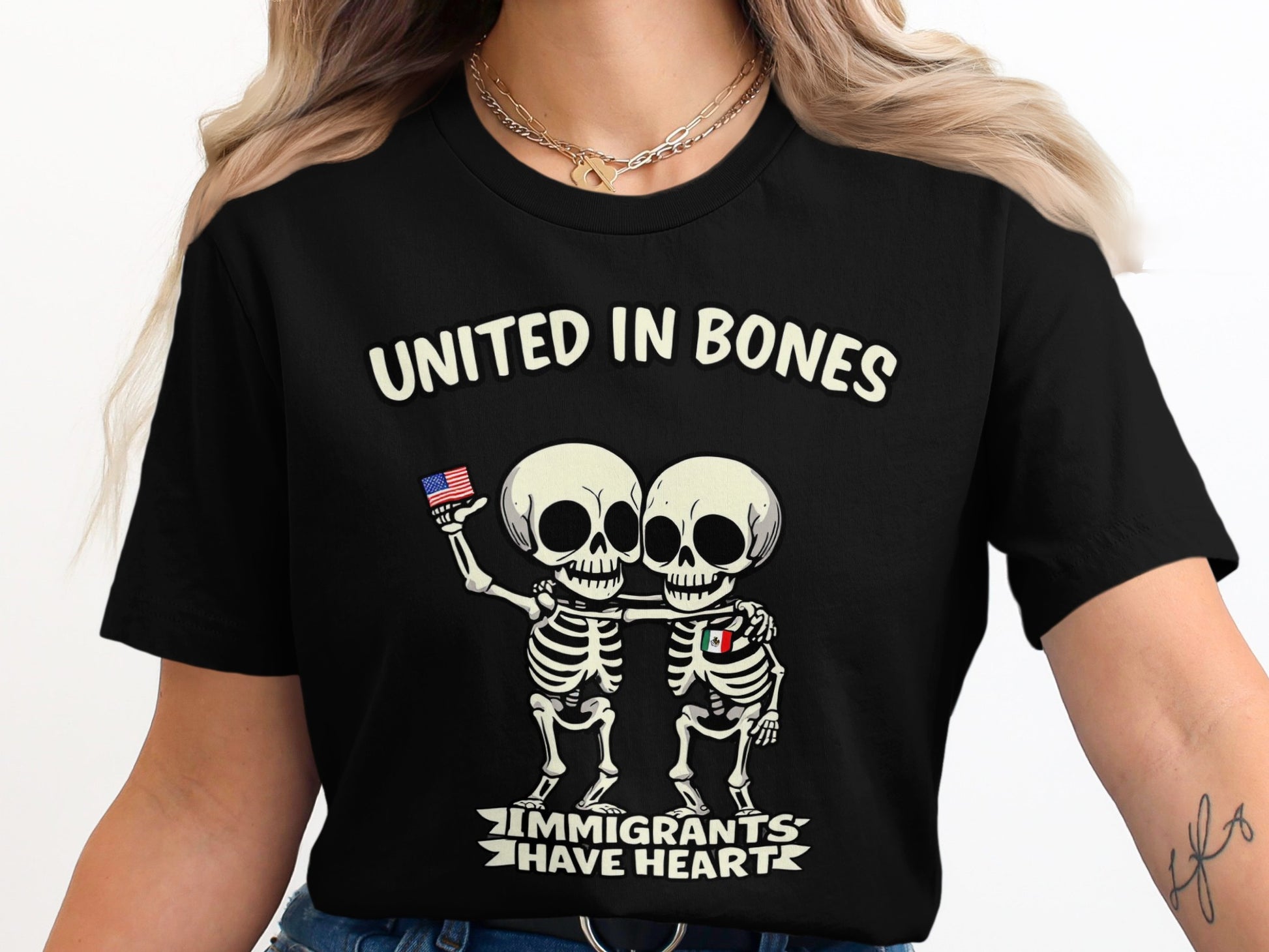 United In Bones Skeleton Graphic T-Shirt product