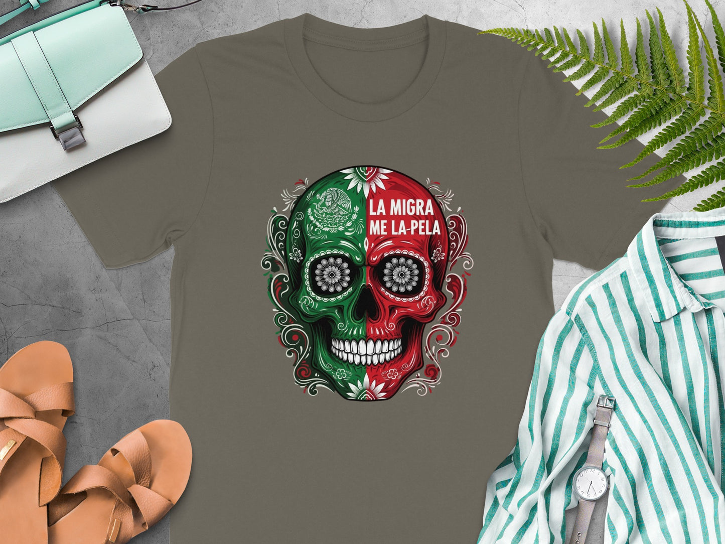 La Migra Me La Pela Graphic T-Shirt product type