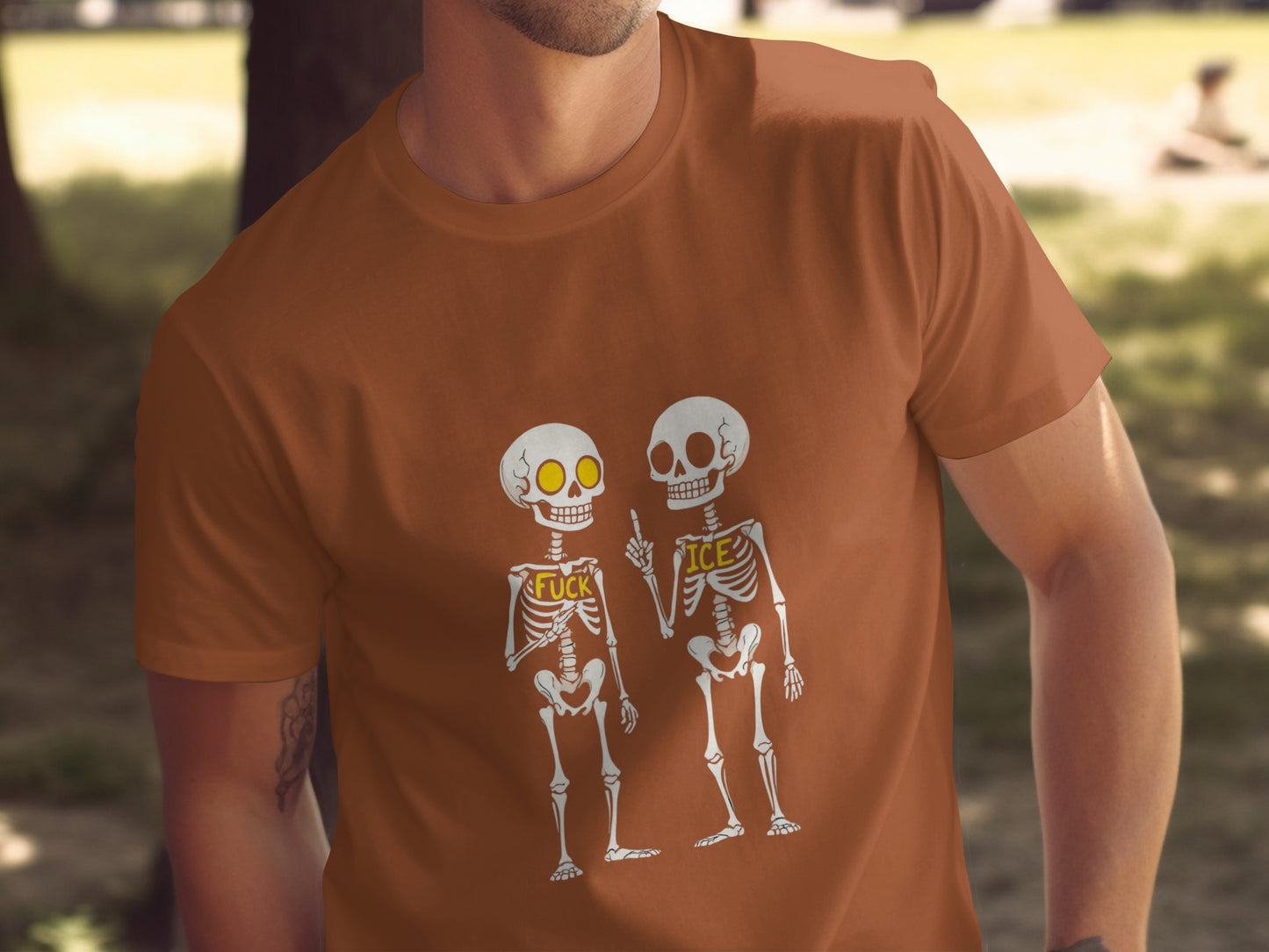 Funny Skeletons Graphic Halloween T-Shirt product