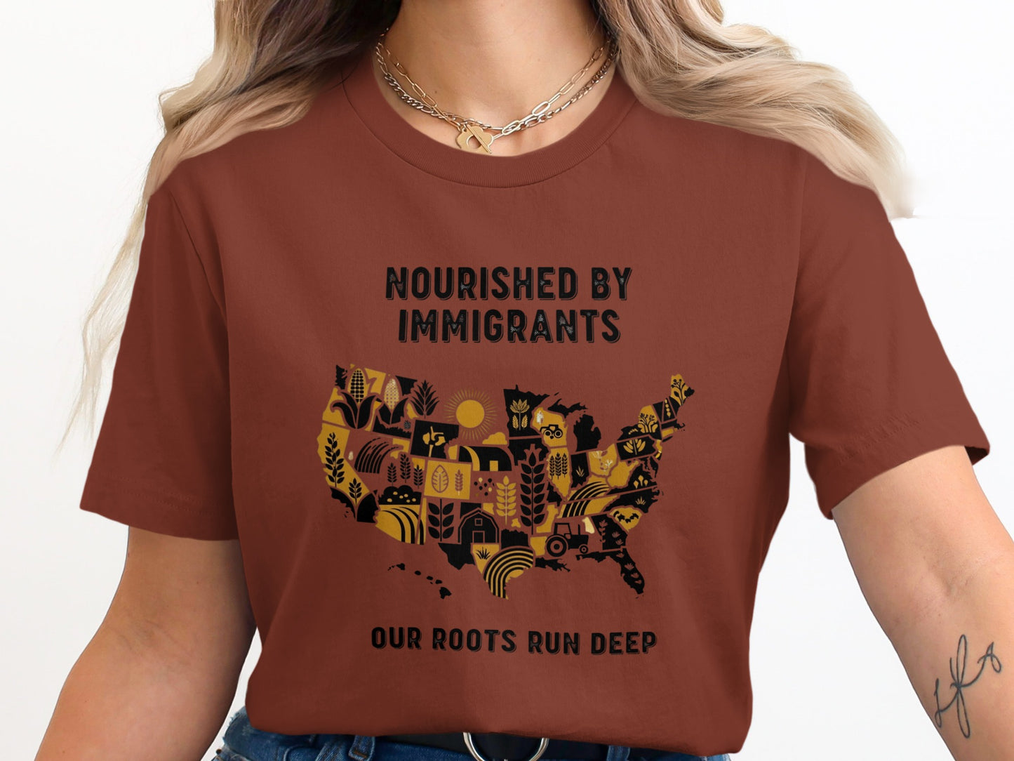 Nourished By Immigrants Our Roots Run Deep product type