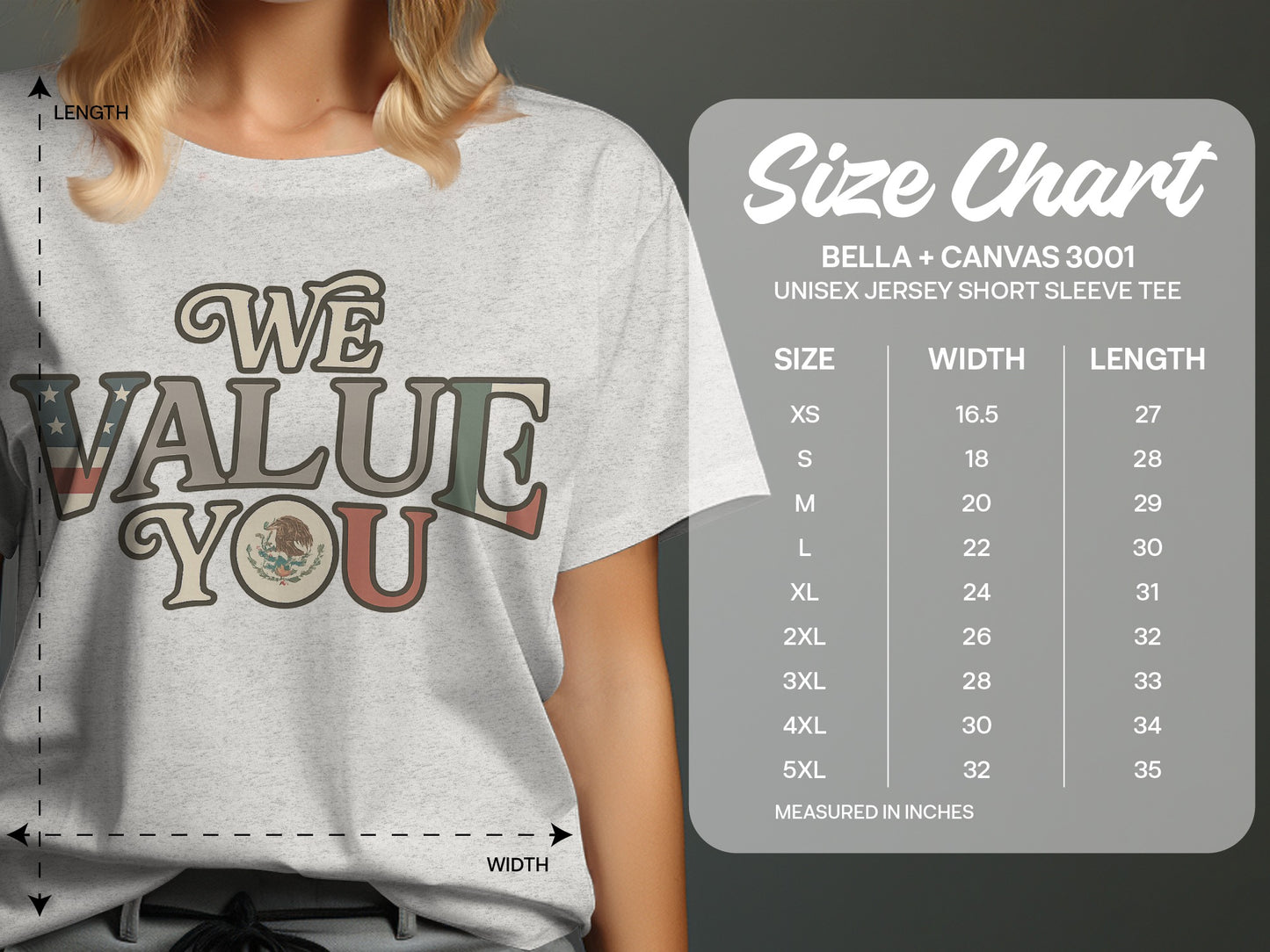 We Value You Graphic T-shirt product