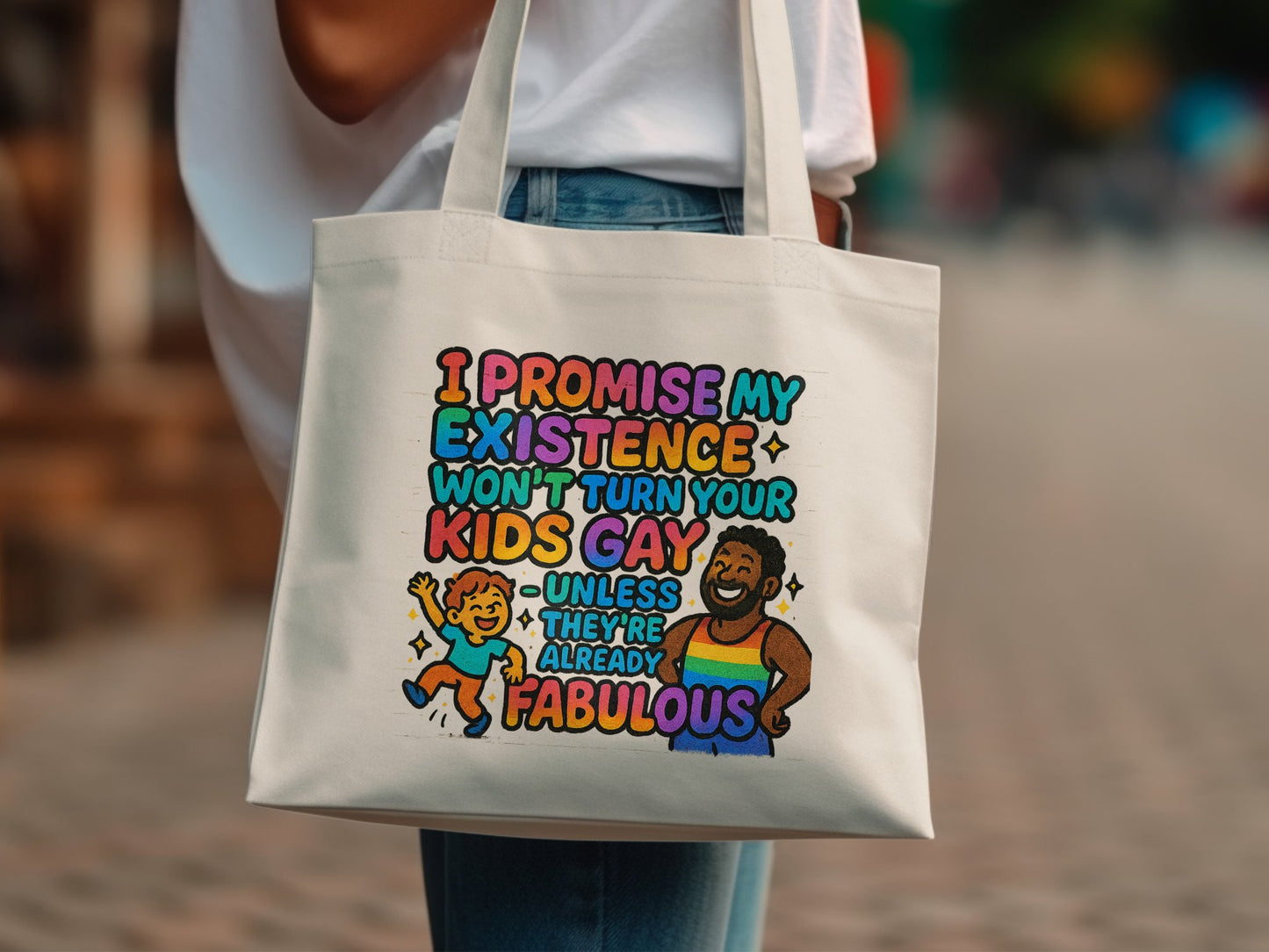 I Promise My Existence Won't Turn Children Gay product type