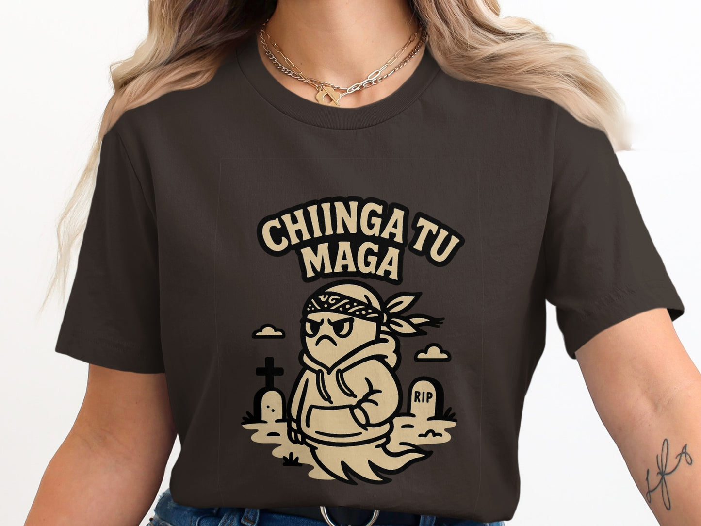 Chiinga Tu Maga Fearless Skeleton Cartoon Shirt product type