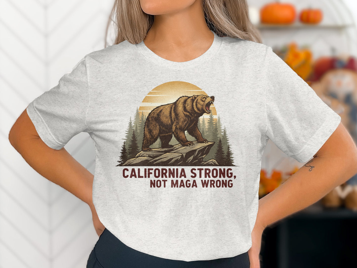 California Strong Not MAGA Wrong T-shirt product