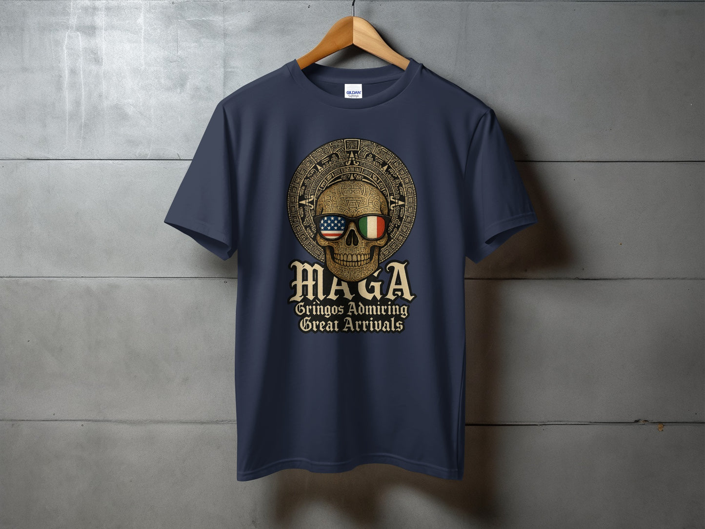 Cool Skull Design MAGA Themed Graphic T-Shirt product