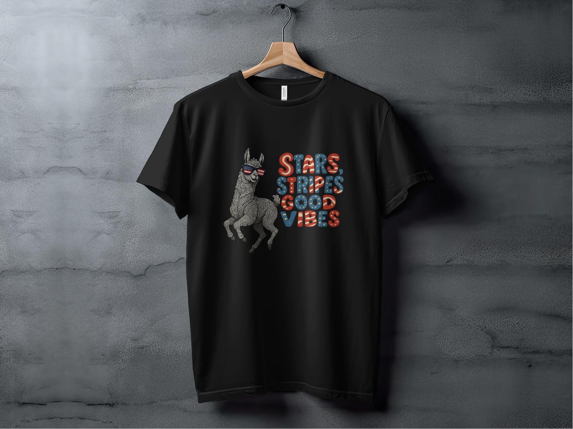 Stars Stripes Good Vibes Graphic T-shirt product type