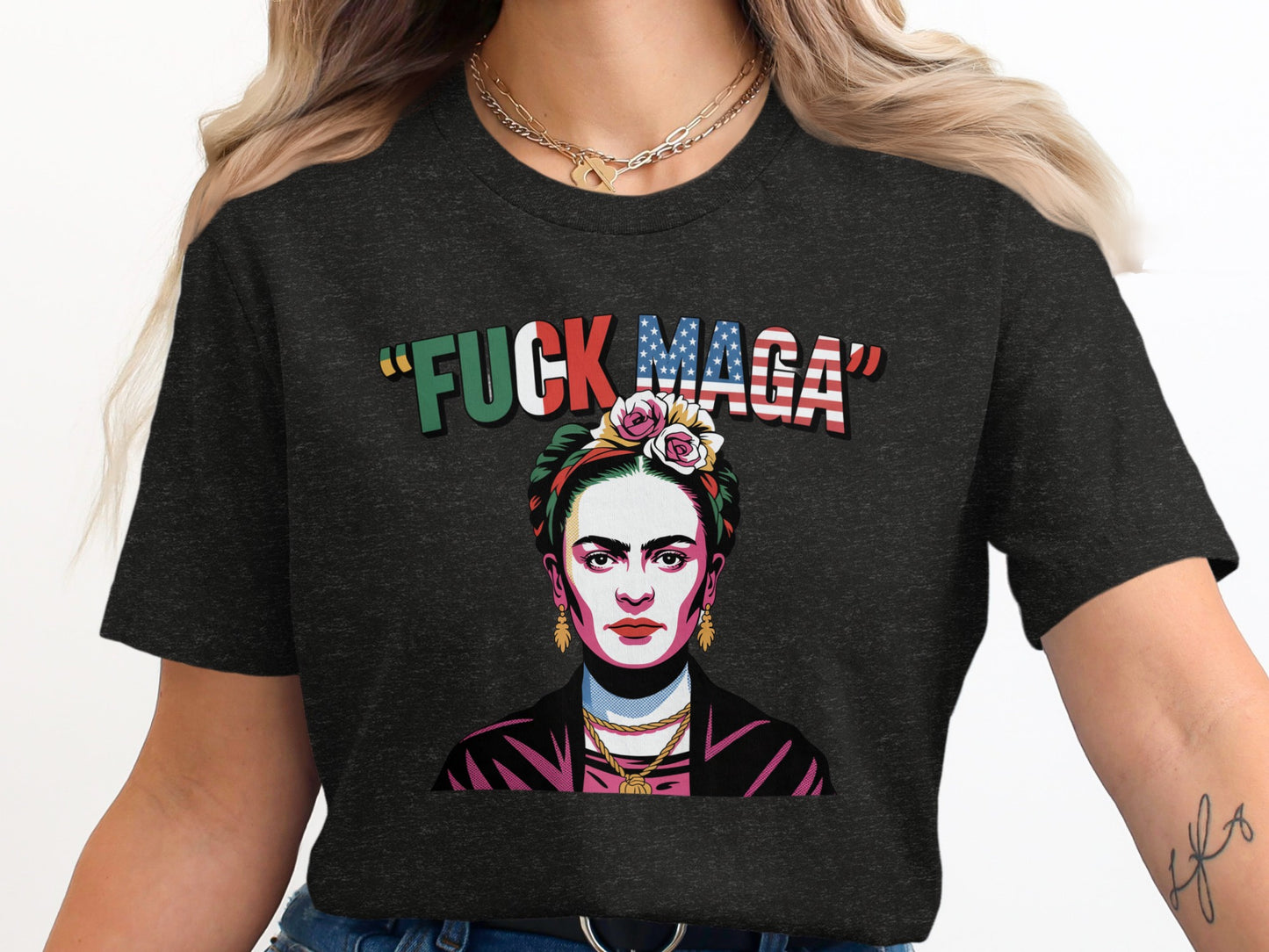 Bold Statement Graphic Print Crewneck T-Shirt product