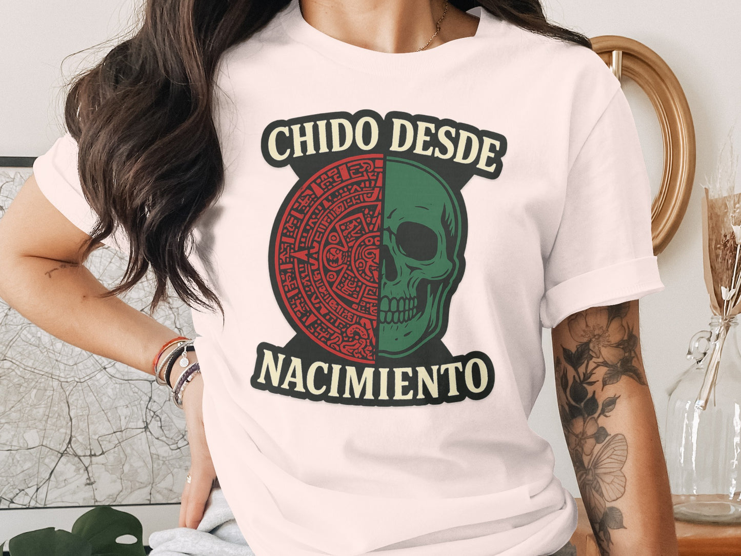 Chido Desde Nacimiento Skull Graphic T-shirt product