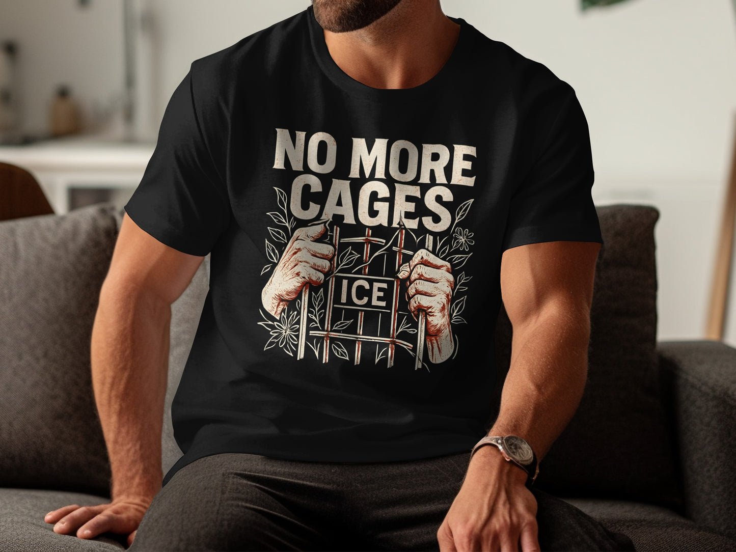 No More Cages ICE Graphic Statement T-shirt product