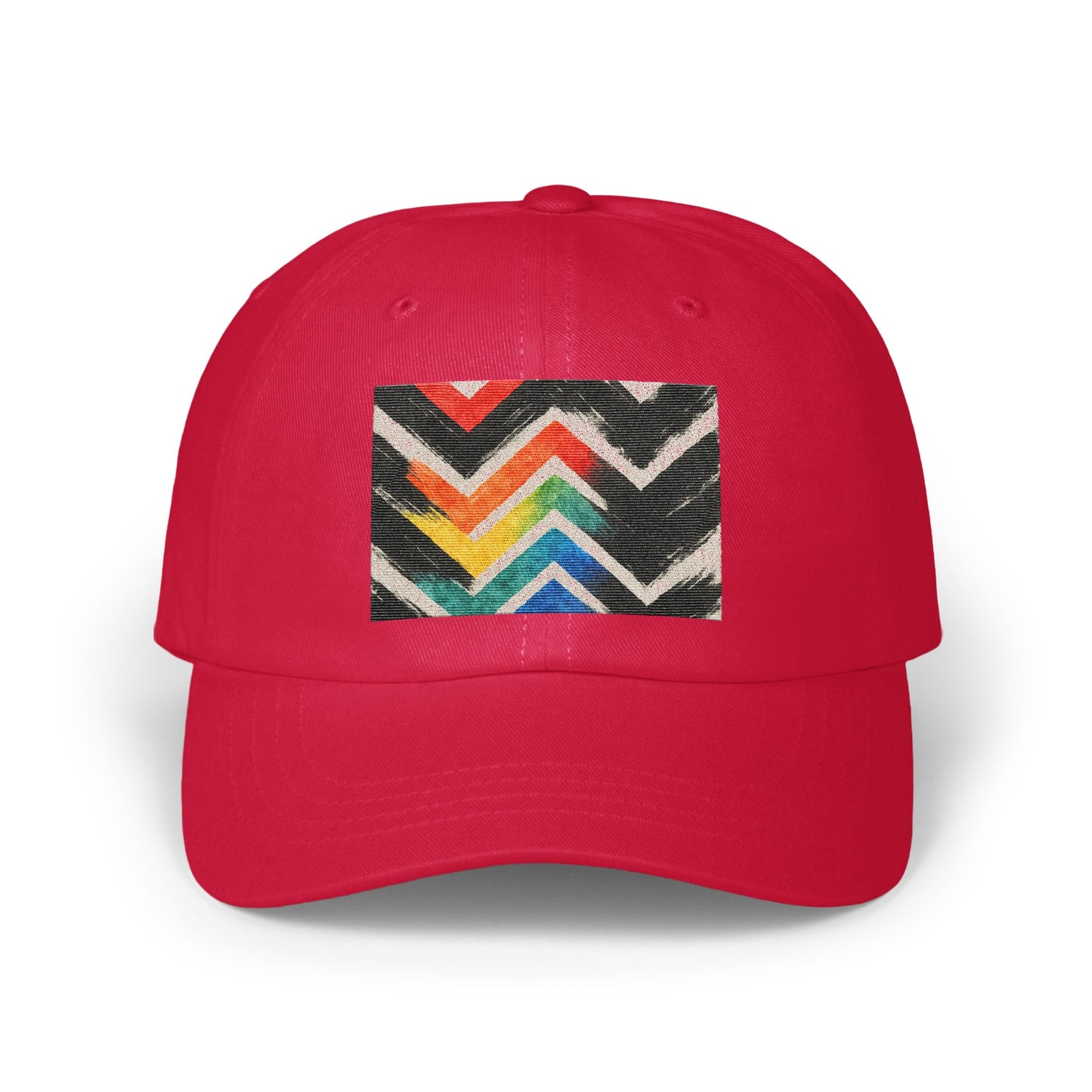 Vibrant Chevron Zigzag Patterned Baseball Cap product