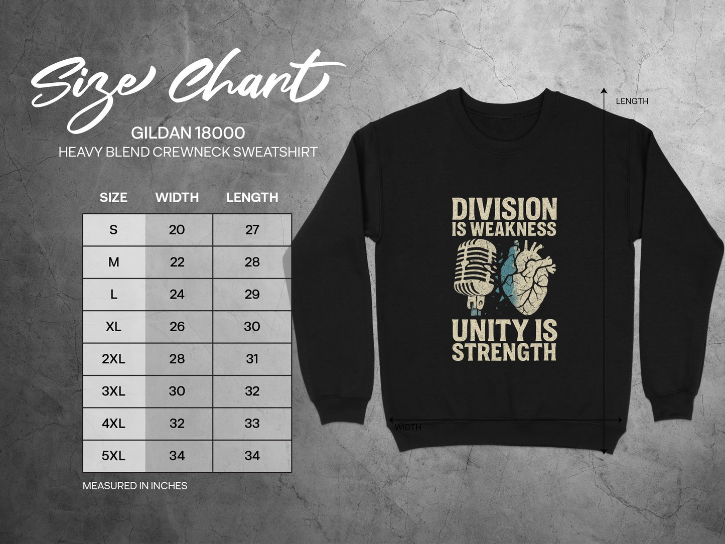 Division is Weakness Unity is Strength Sweatshirt product type