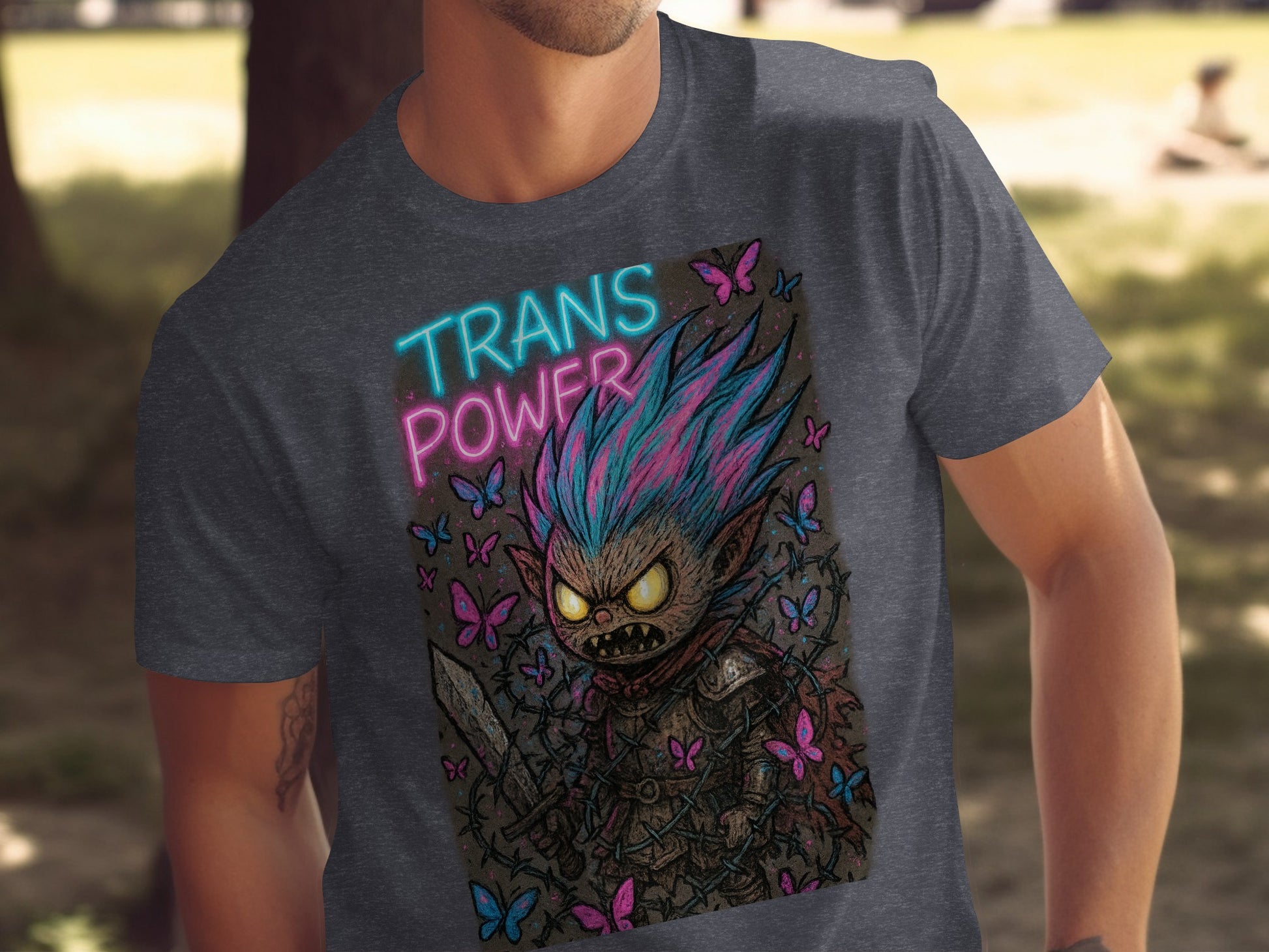 Trans Power Fantasy Character Graphic T-Shirt product