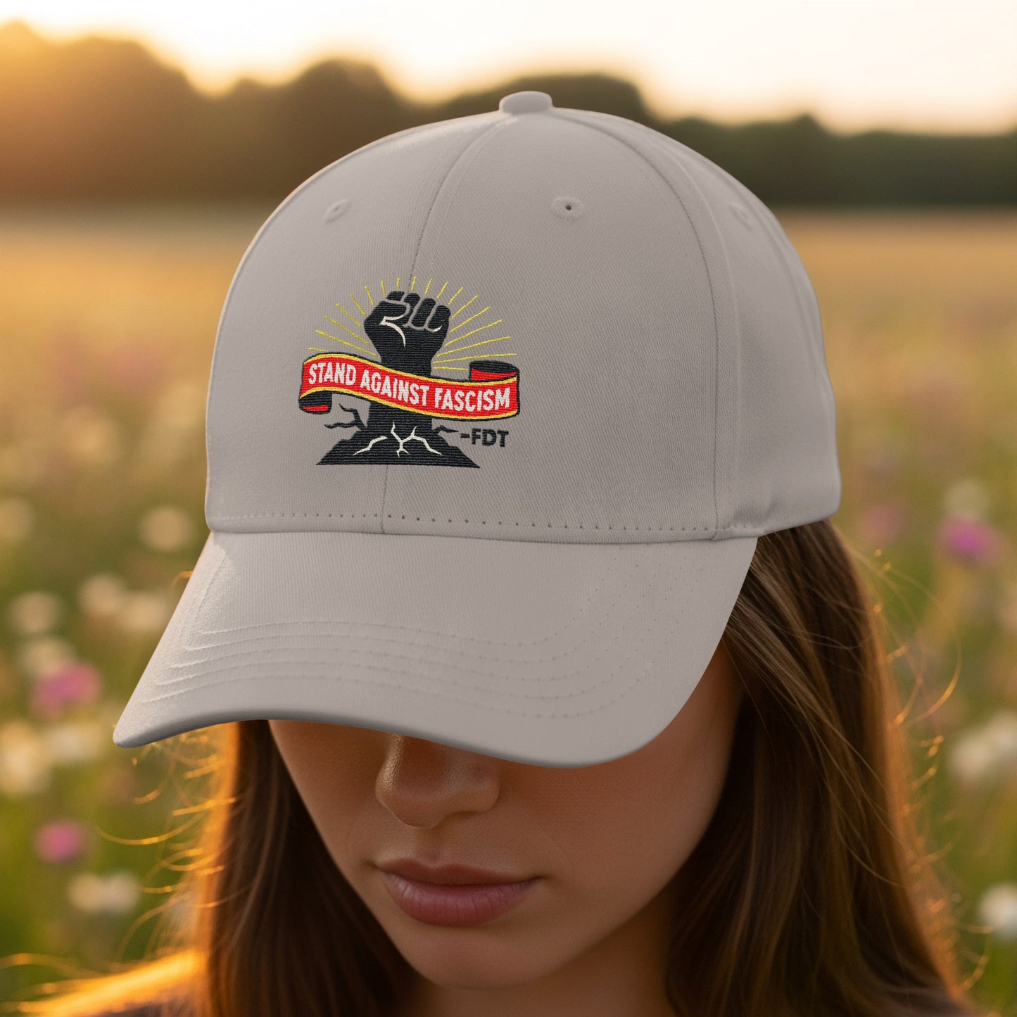 Stand Against Fascism Embroidered Hat product type