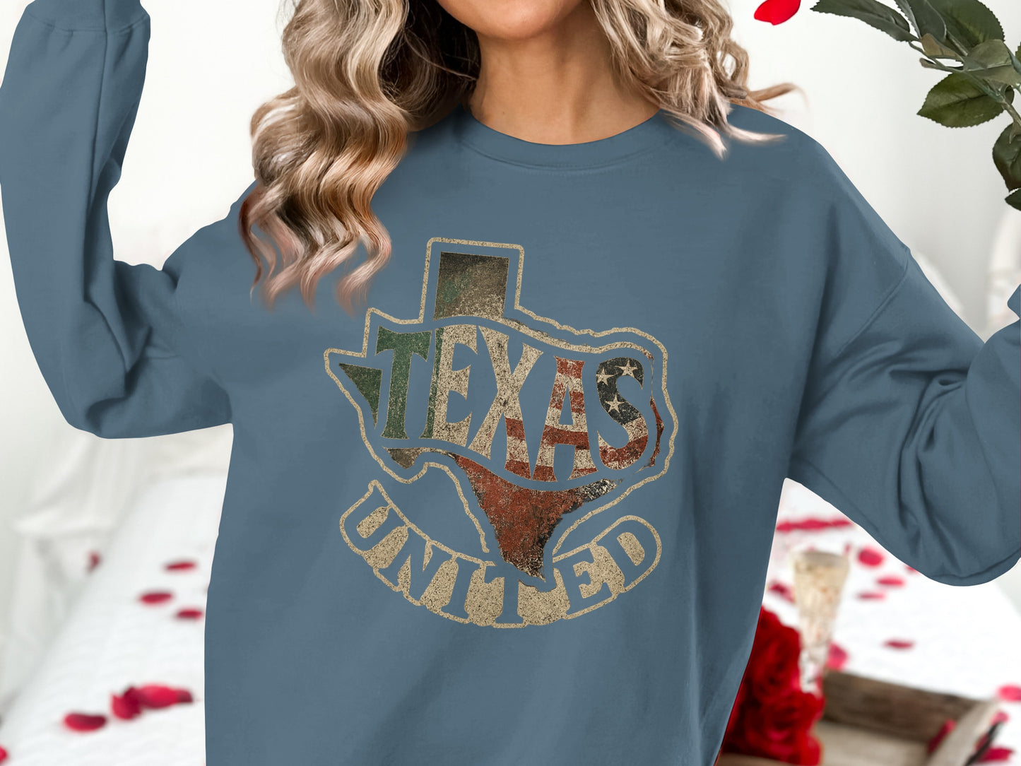 Texas United State Map Graphic Sweatshirt product