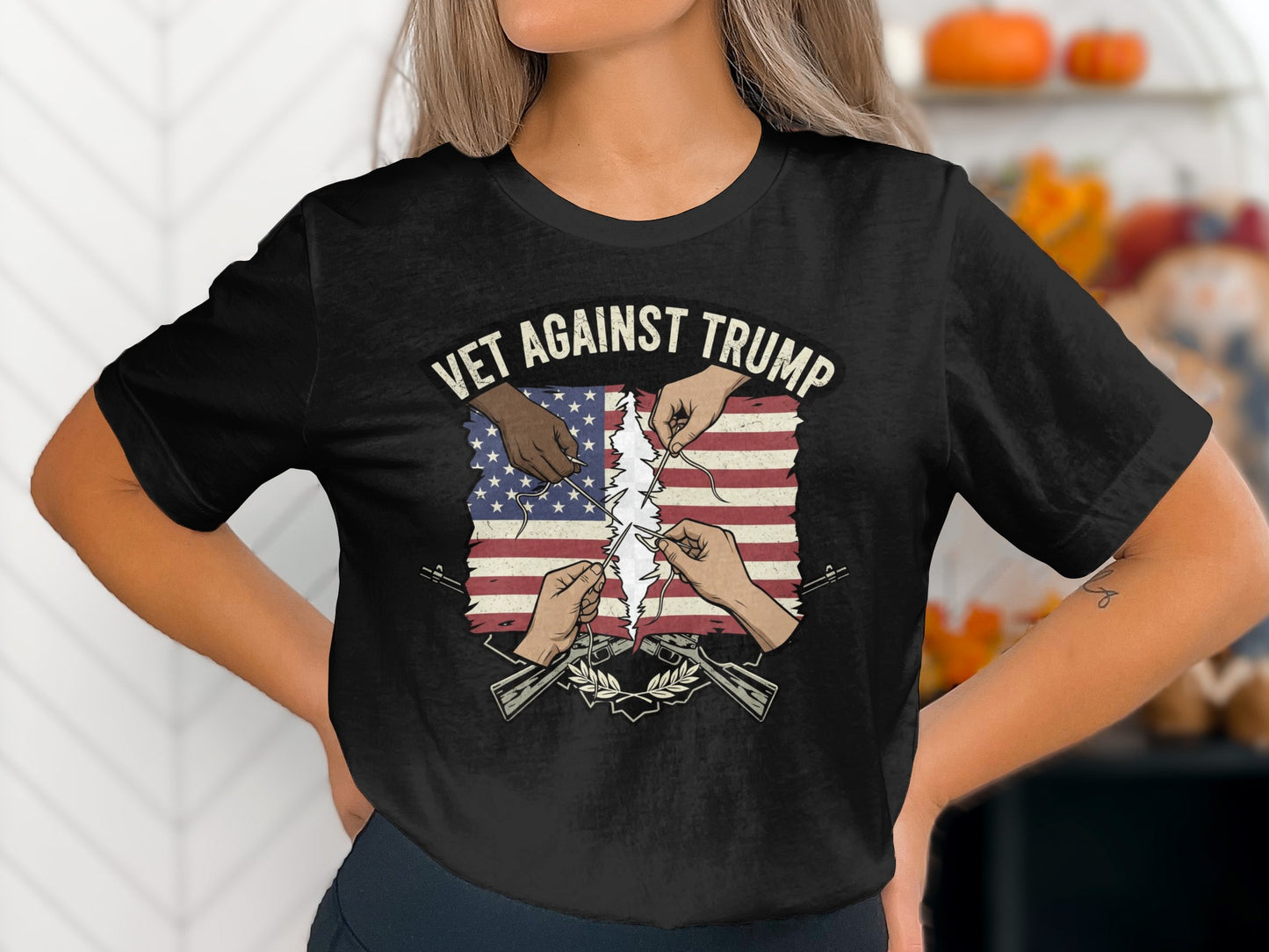 Vet Against Trump Graphic T-Shirt product type