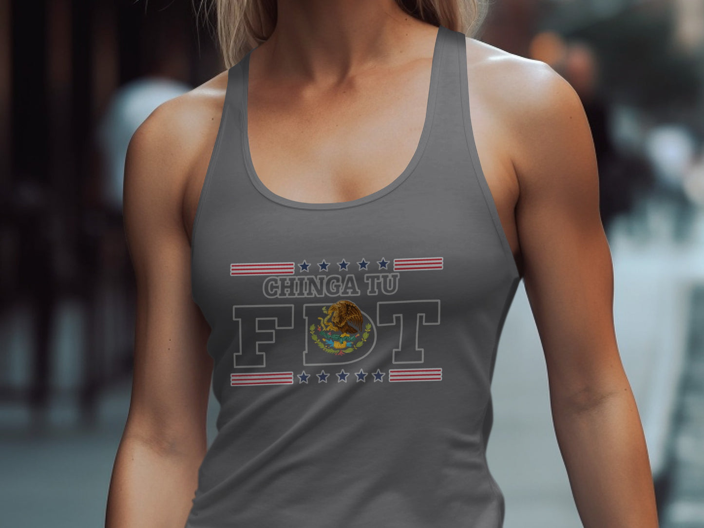 Chinga Tu FOT Stars and Stripes Graphic Tank product