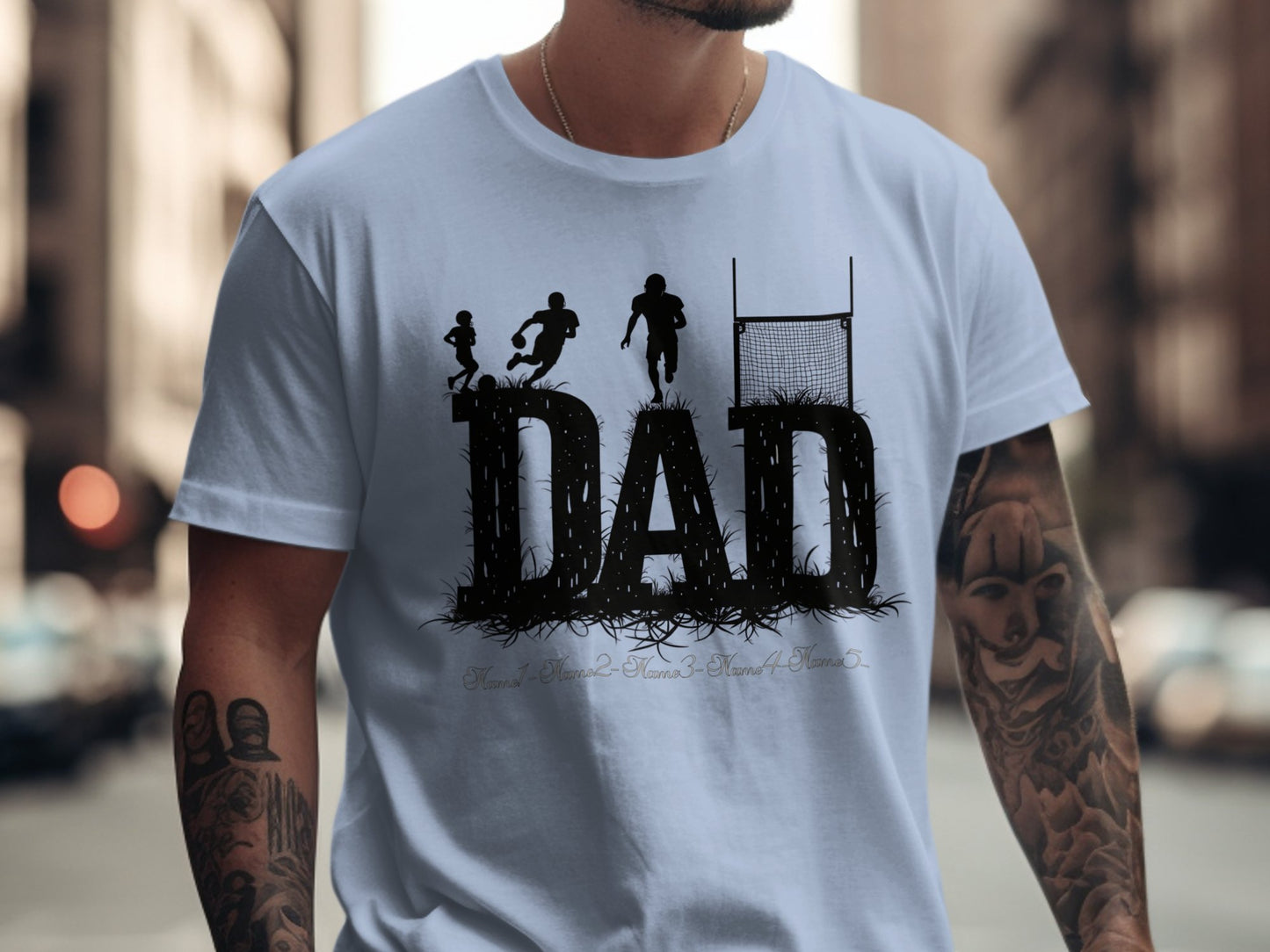 Rugby Dad Graphic Print T-shirt for Father's Day product
