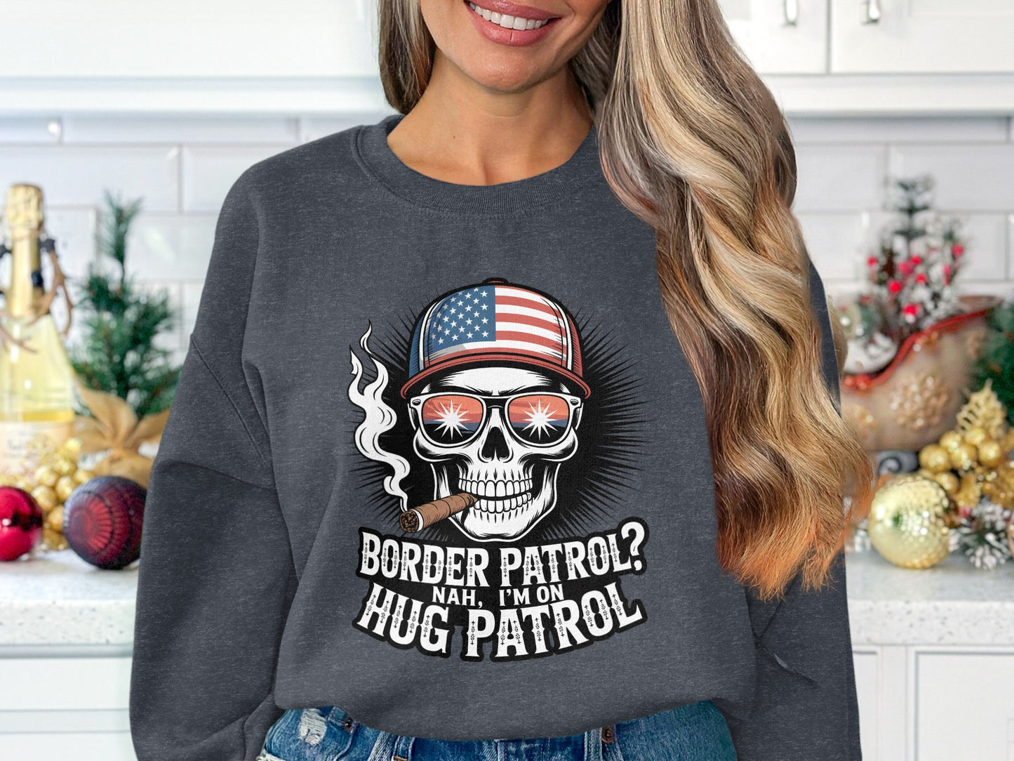 Border Patrol Nah I'm on Hug Patrol sweatshirt product