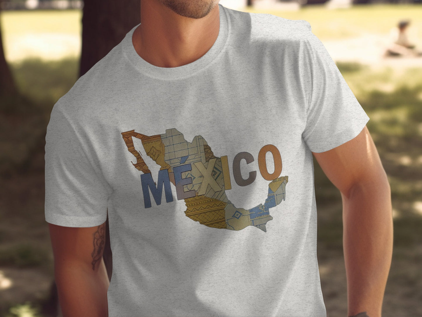 Vintage Mexico Map Graphic Printed T-shirt product type