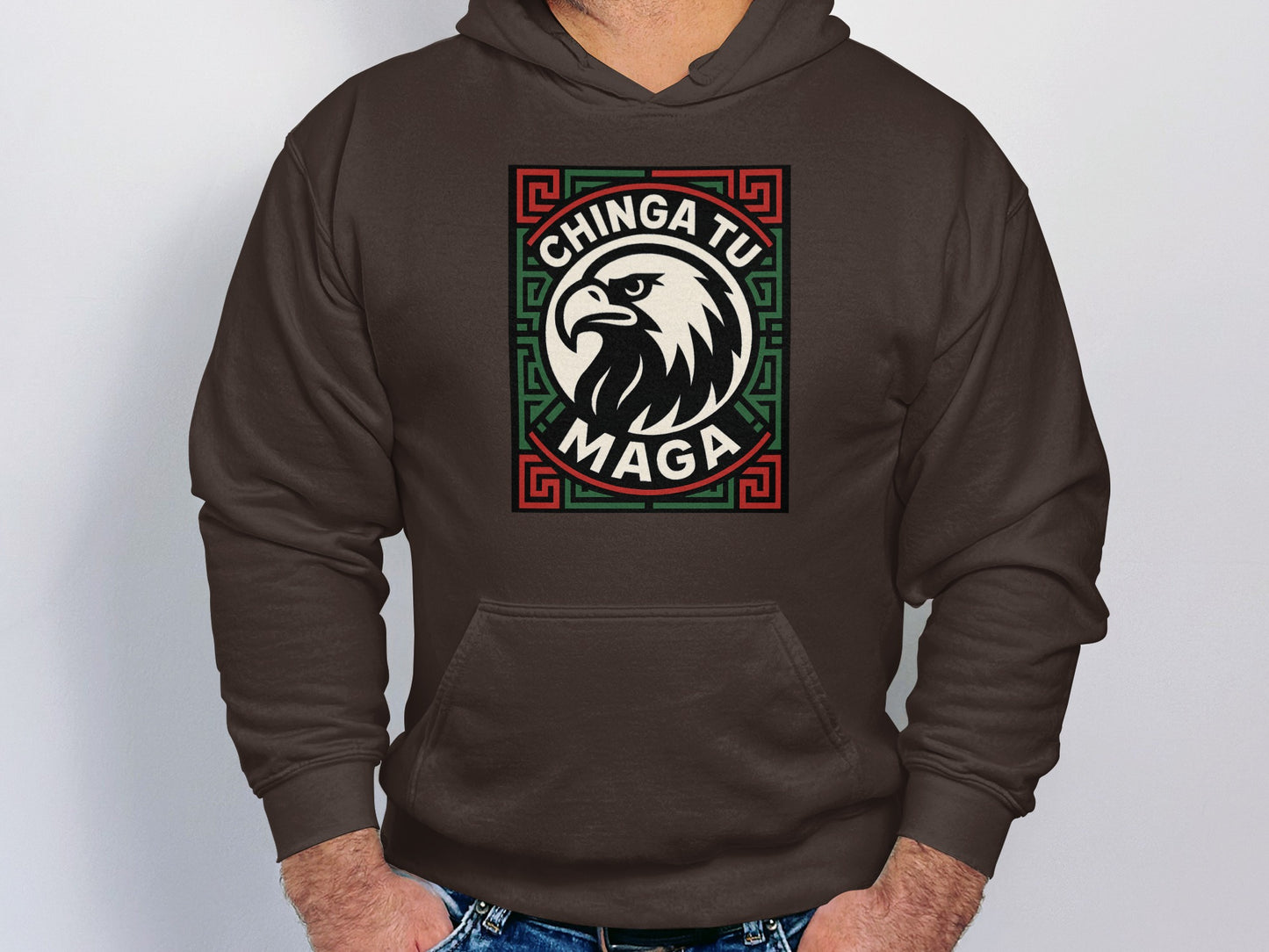 Bold Chinga Tu Maga Eagle Graphic Hoodie product type