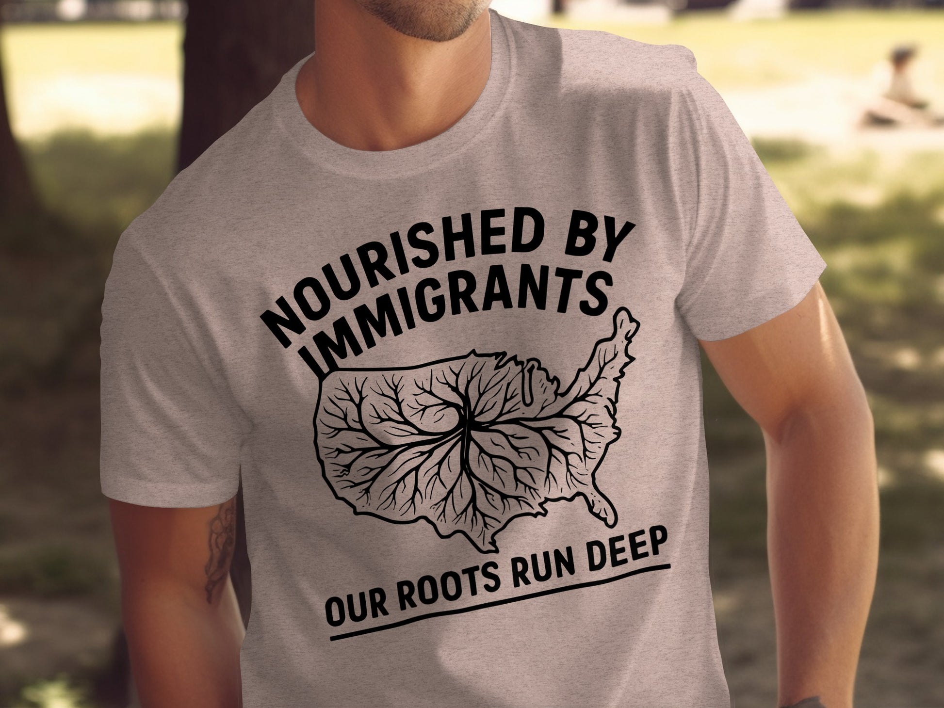Nourished By Immigrants Our Roots Run Deep Shirt product type