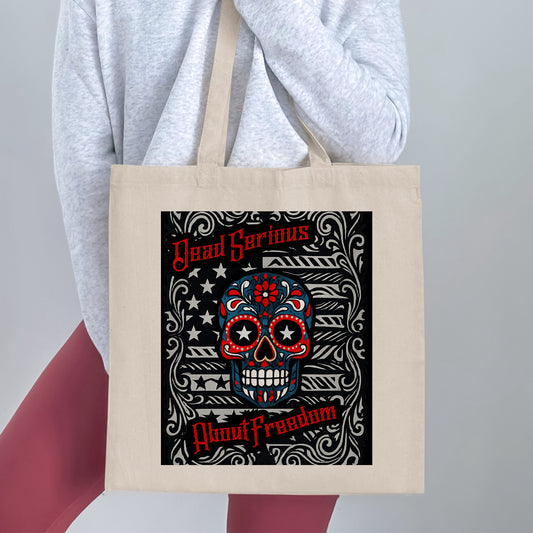 Dead Serious About Freedom Tote Bag product type
