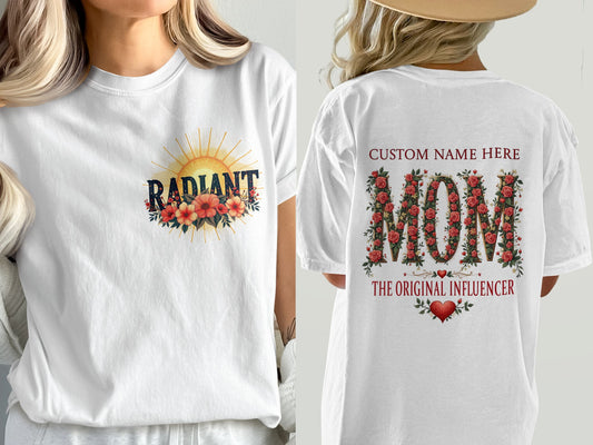 Radiant Sunshine Custom Name MOM T-shirt product