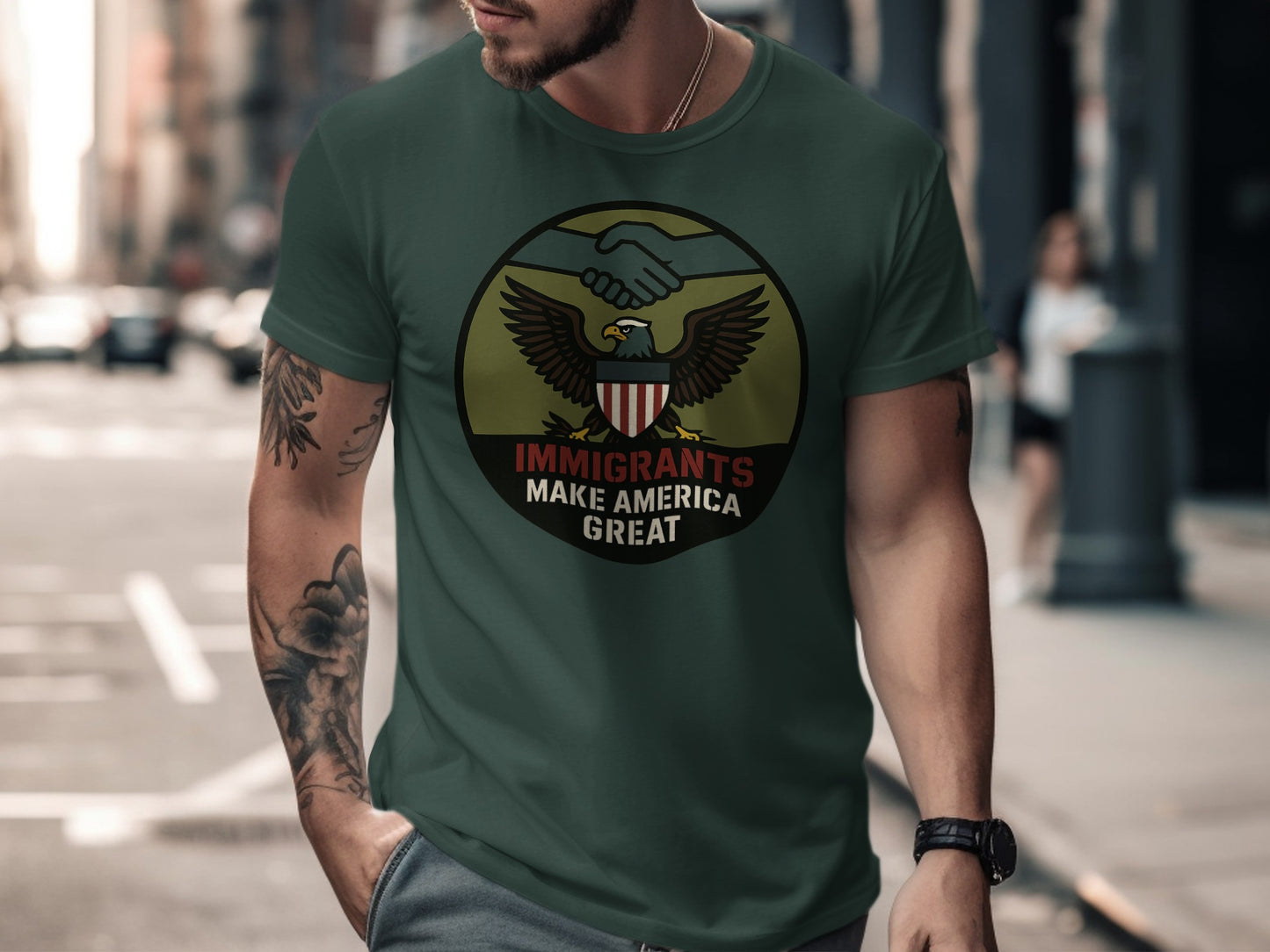 Immigrants Make America Great slogan graphic product