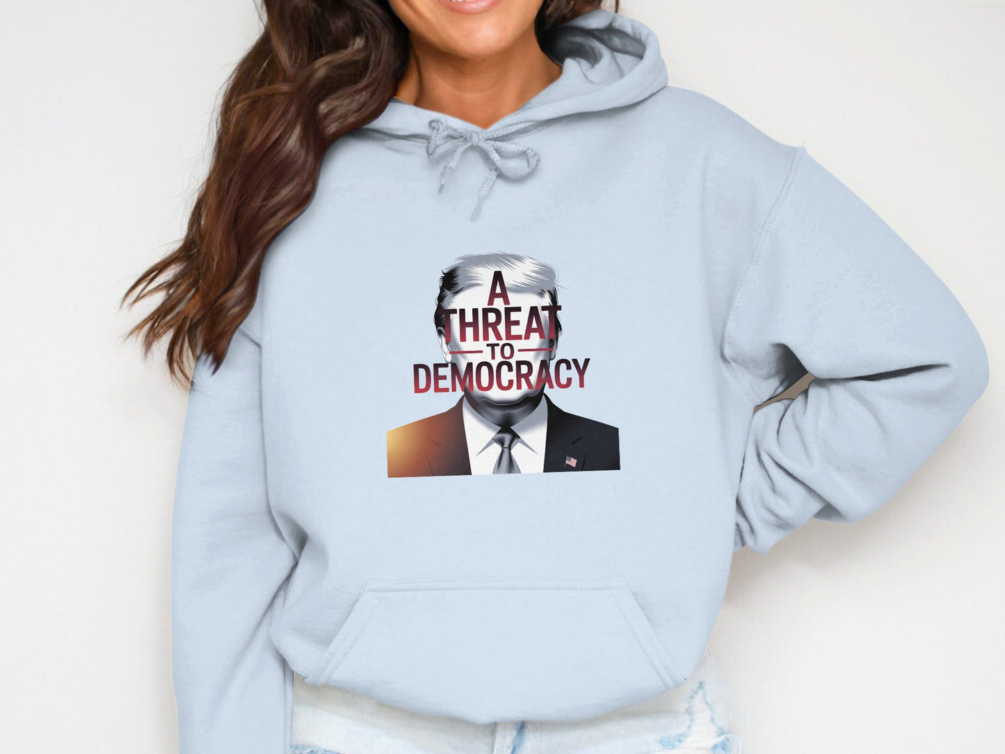 A Threat To Democracy Printed Hoodie product