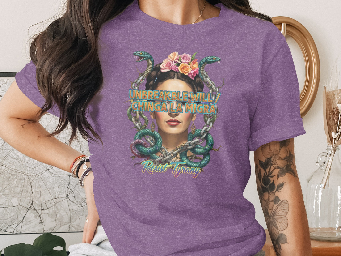 Unbreakable Chinga La Migra Resist Tyranny T-shirt product type