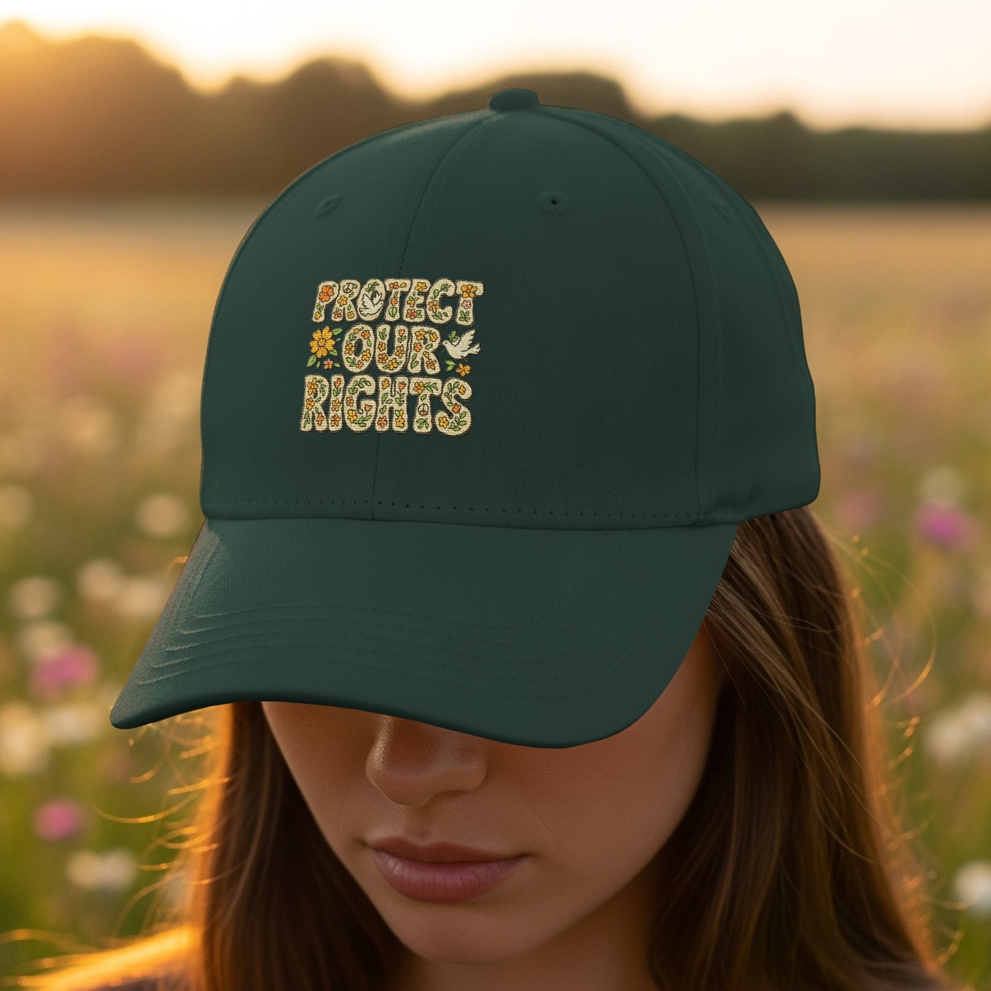 Protect Our Rights Embroidered Adjustable Hat product