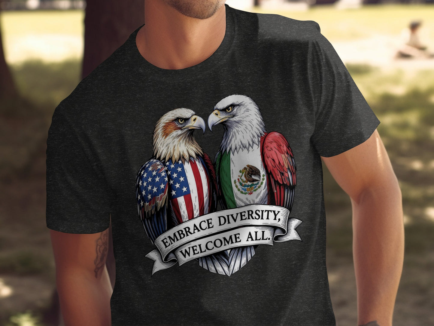 Embrace Diversity Welcome All Graphic T-shirt product