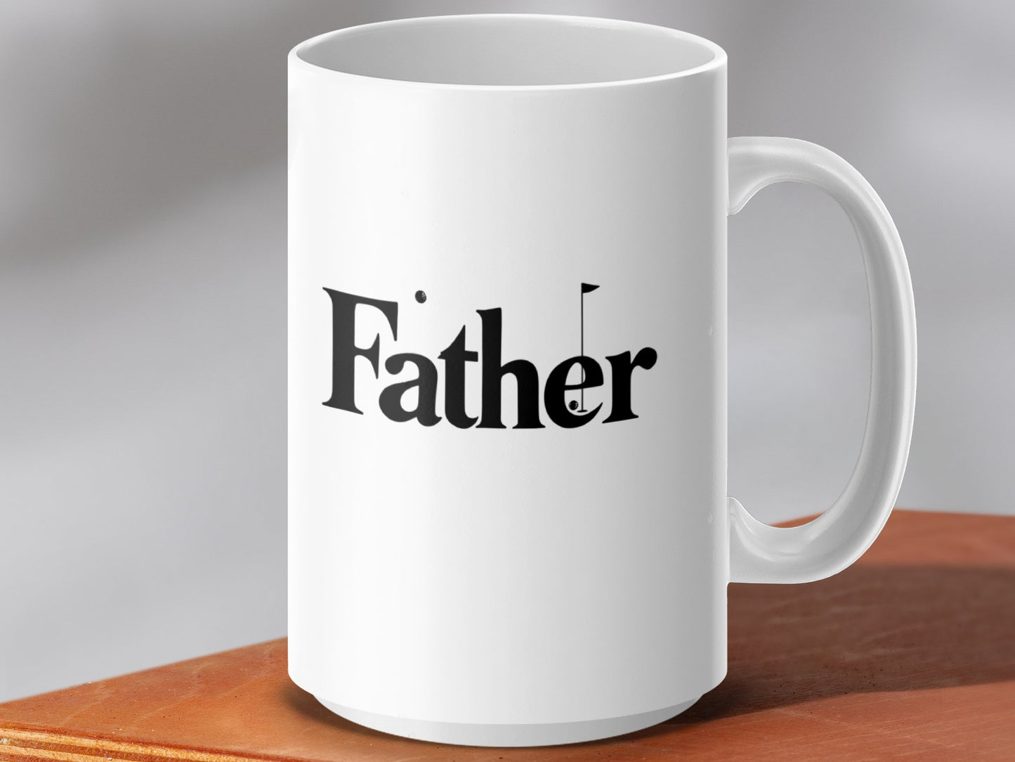 Father Guitar Handle Design White Ceramic Mug product