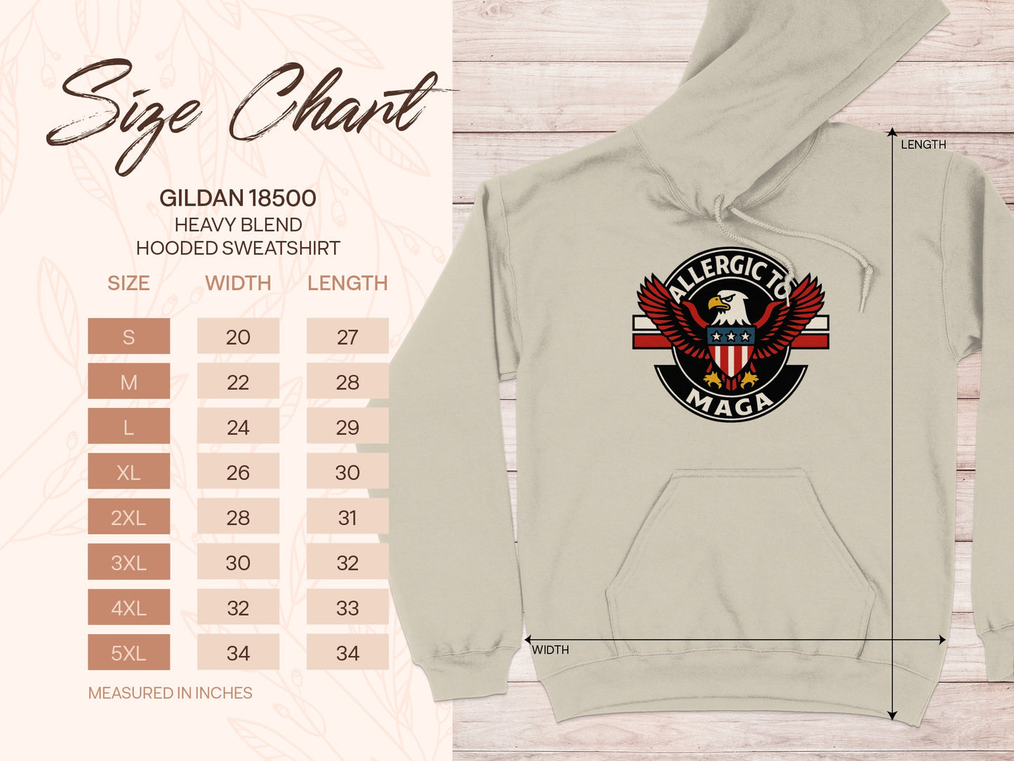 Allergic Maga Heavy Blend Gildan 18500 Hoodie product