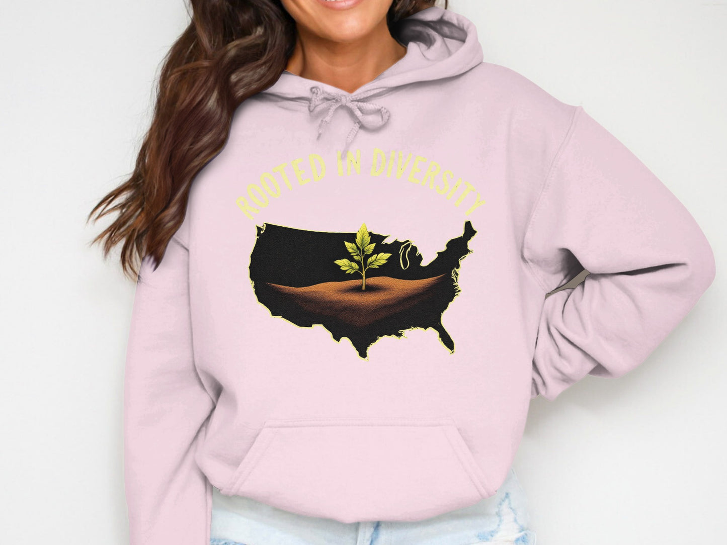 Rooted in Diversity Map Design Hooded Sweatshirt product