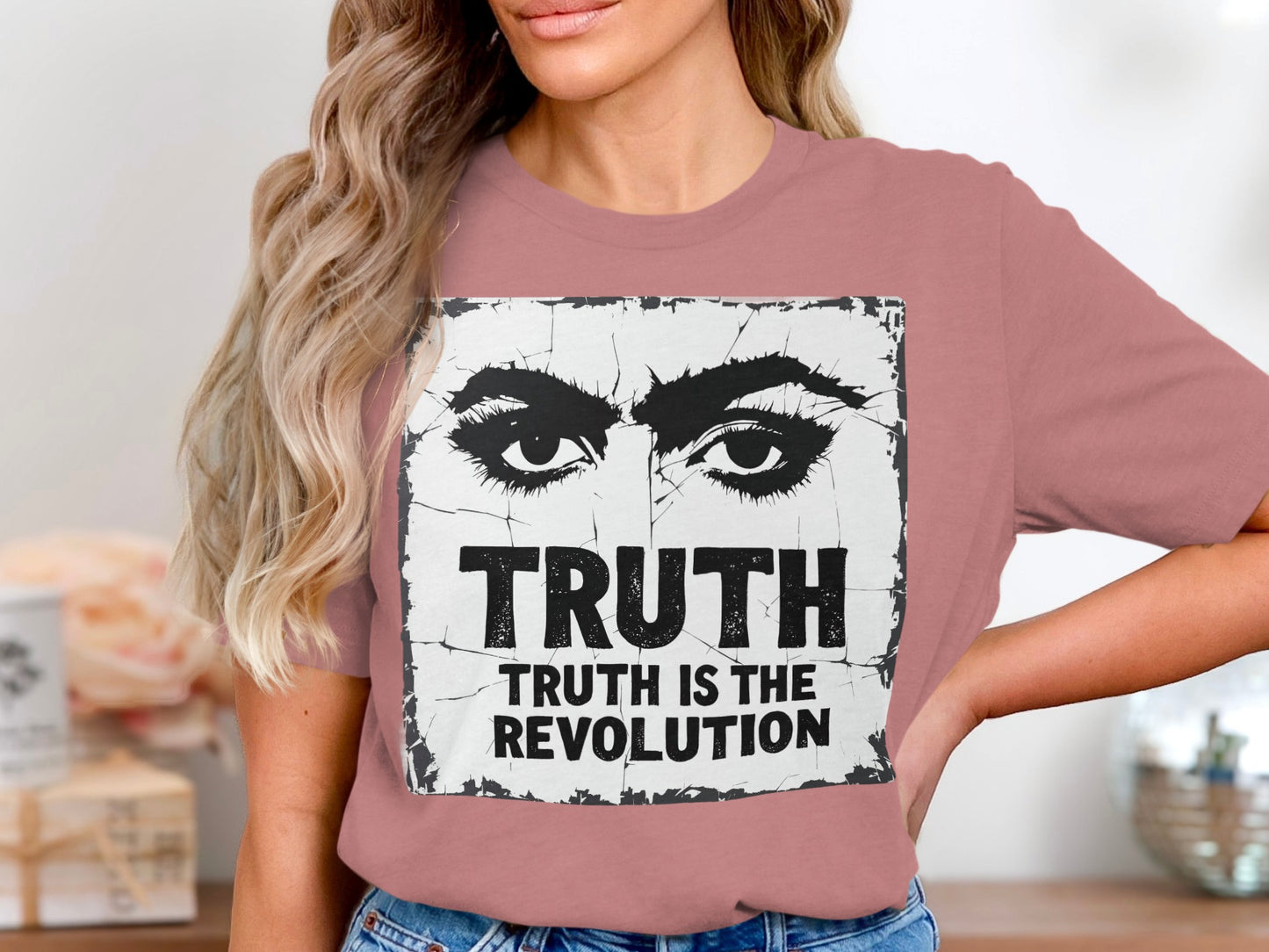 Truth Eyes Graphic Revolution Statement Shirt product