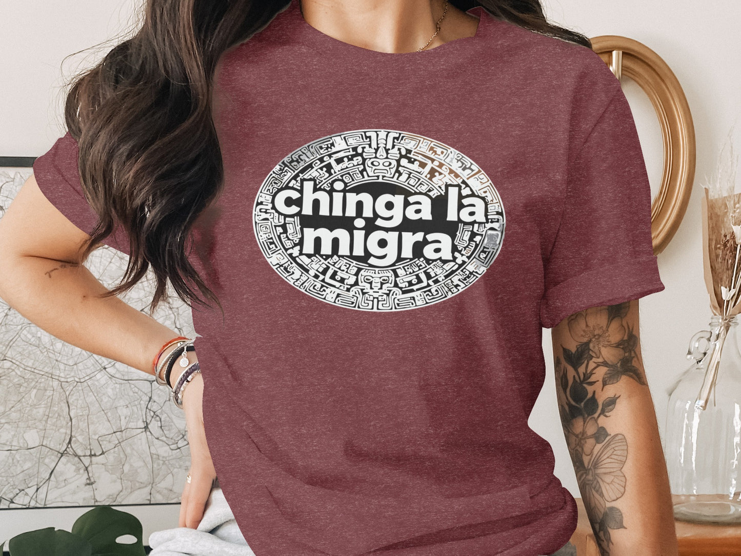 Chinga La Migra Graphic Statement T-Shirt product