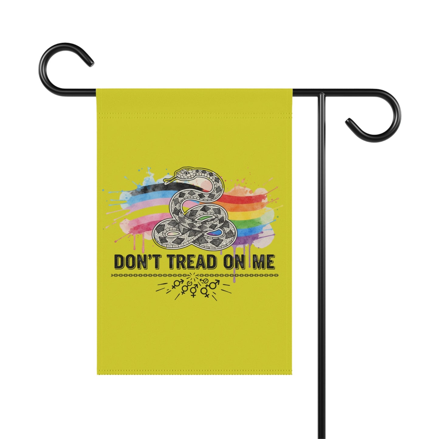 Colorful Don't Tread On Me Garden Flag product
