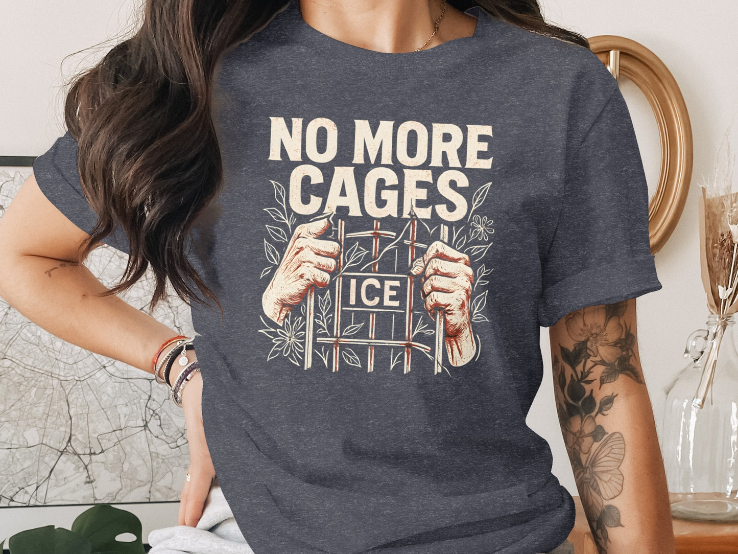 No More Cages ICE Detention Protest T-shirt product