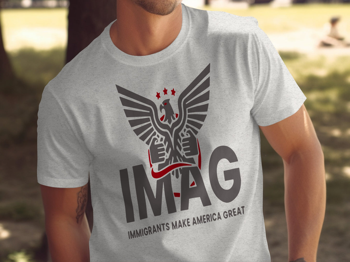 Immigrants Make America Great Message T-Shirt