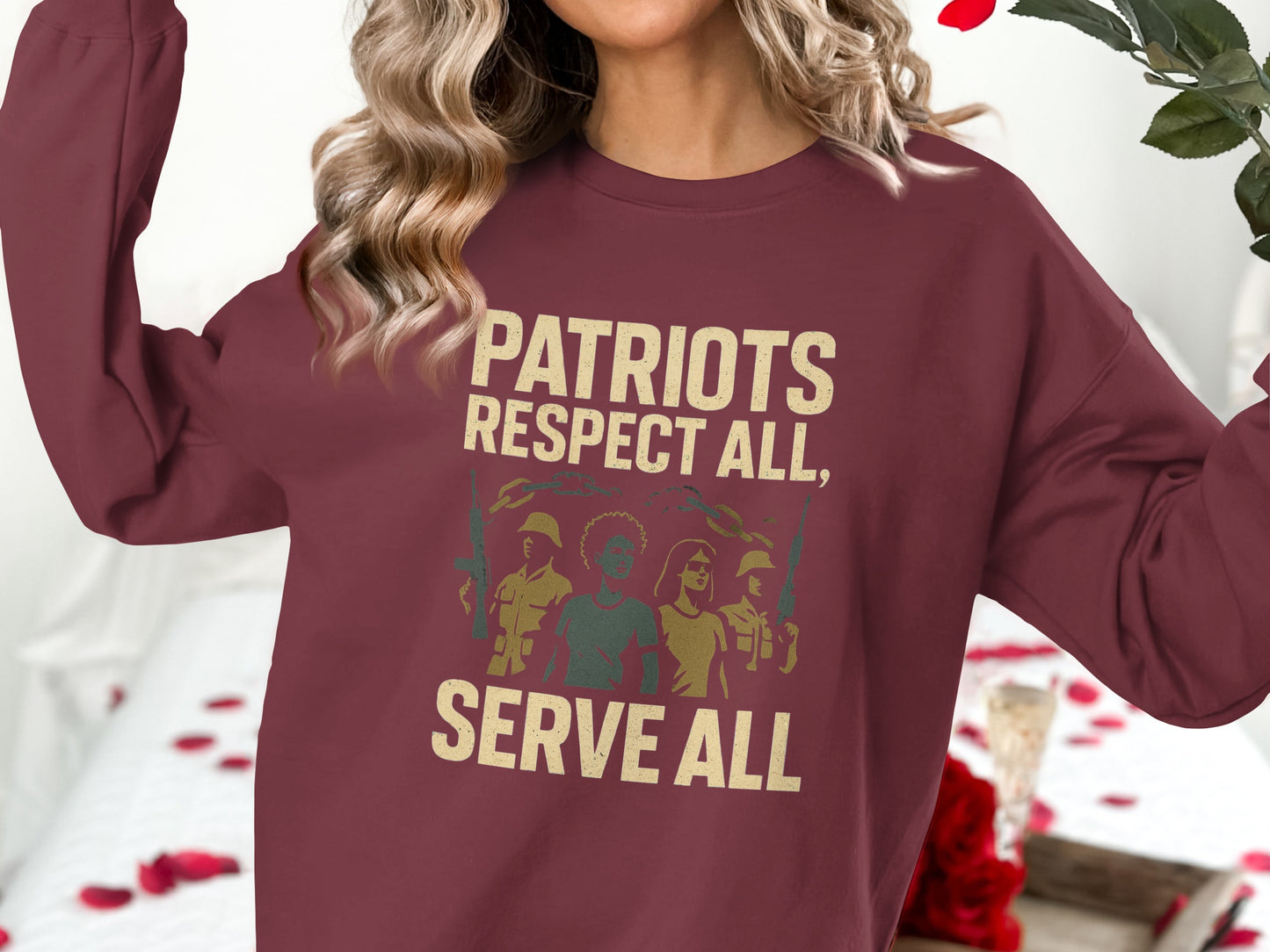 Patriots Respect All Serve All Sweatshirt product type