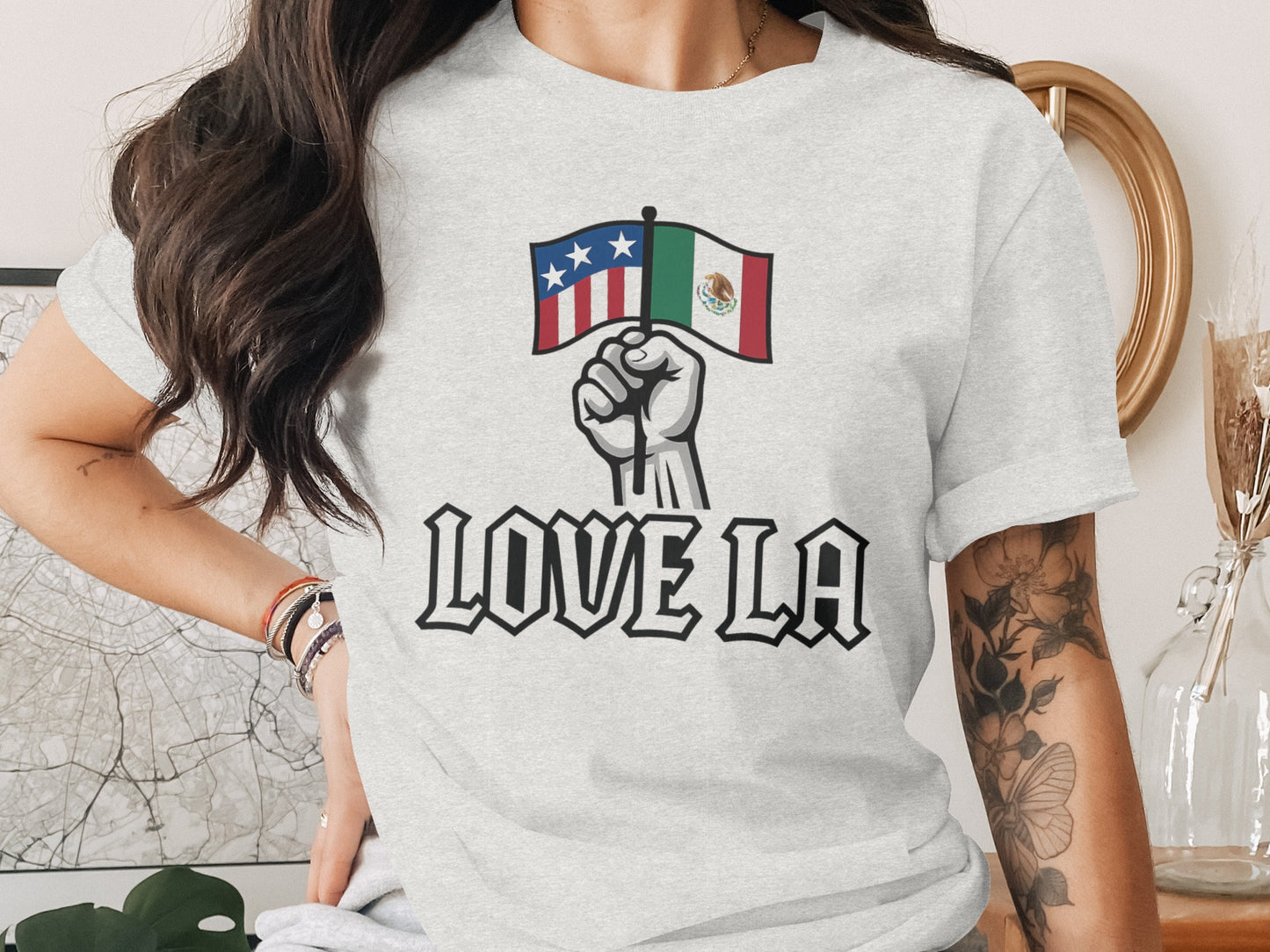 Love LA Unique Graphic T-Shirt Fashionable Product