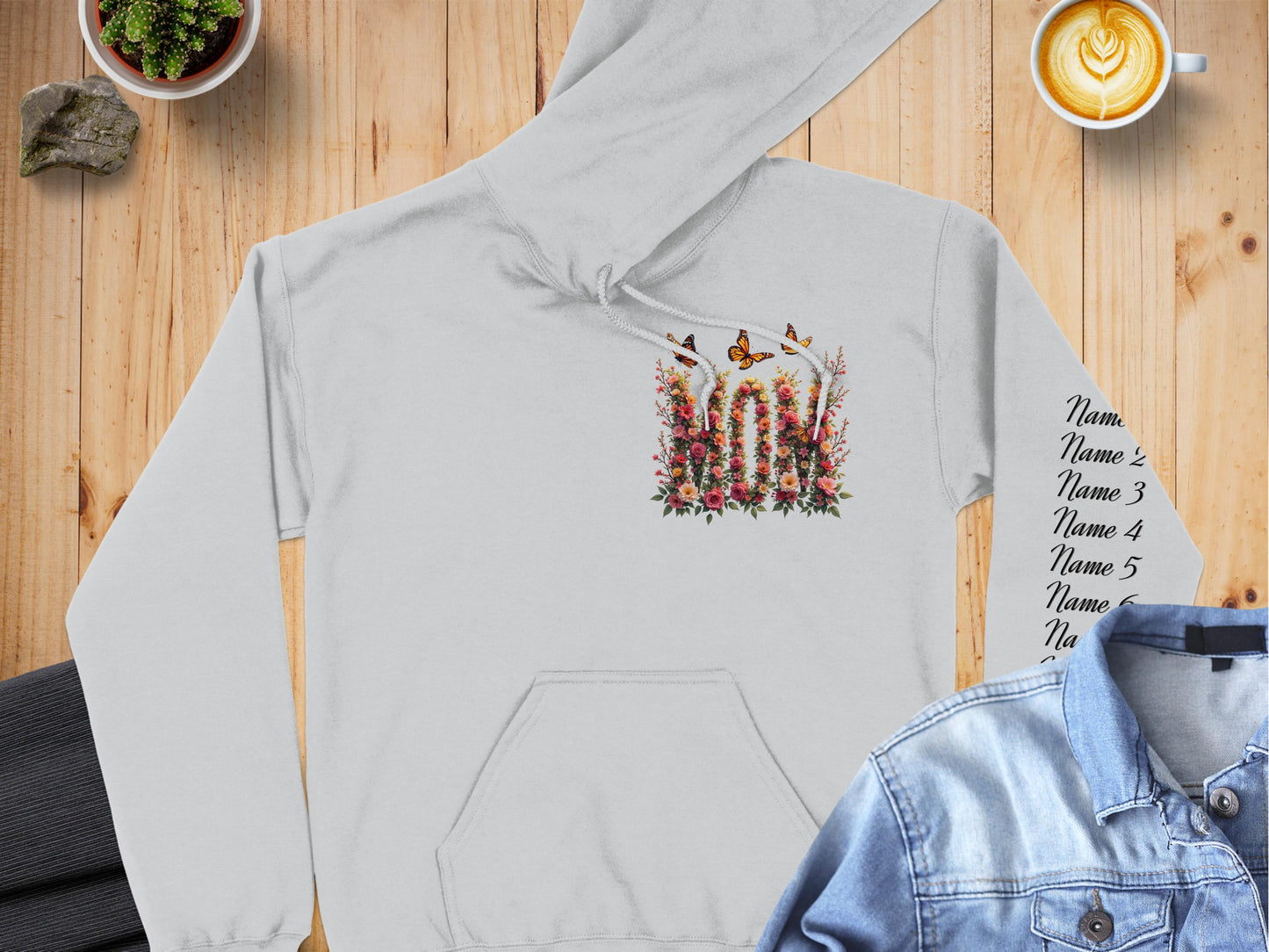 Floral Butterfly Garden Graphic Hoodie product
