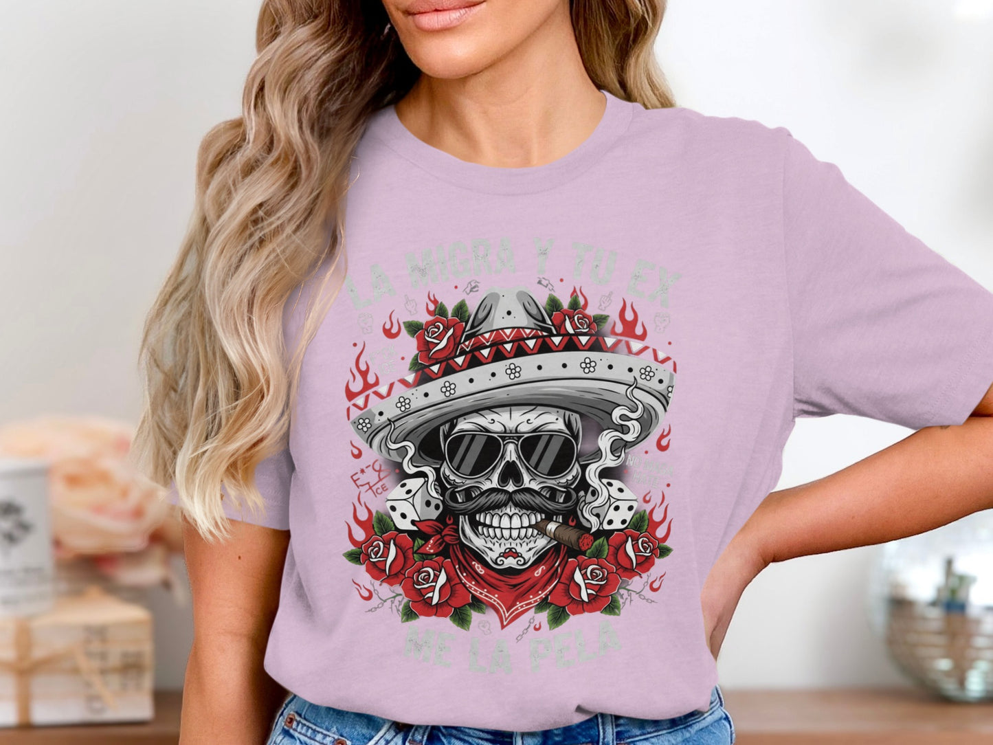 La Muerte a Tu Ego Skull Graphic T-shirt product
