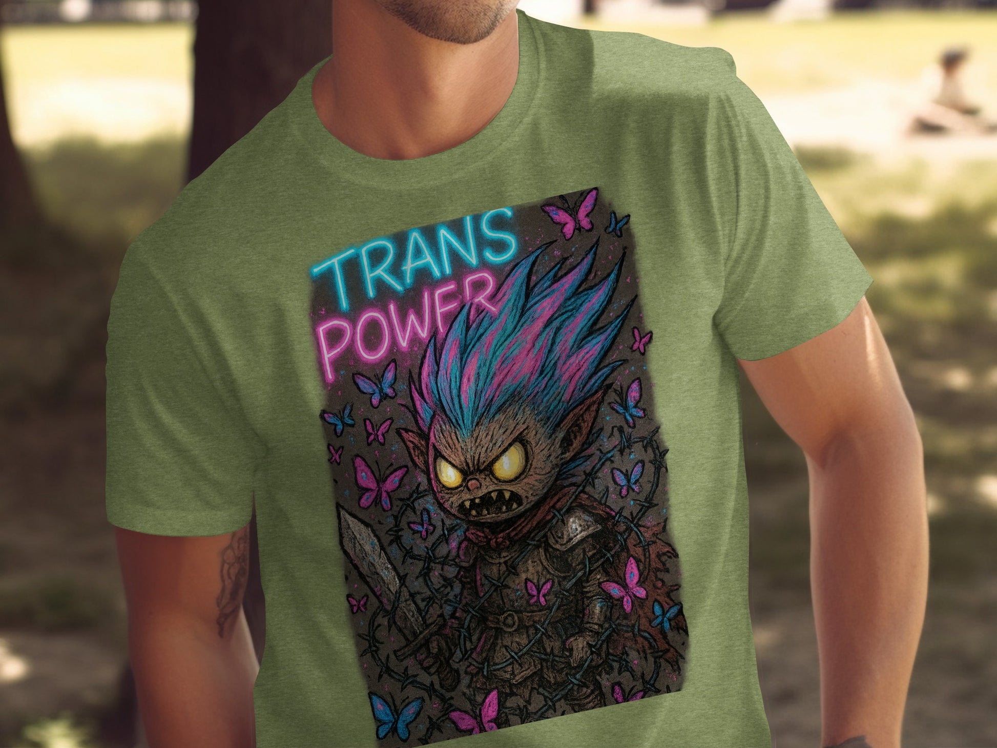 Trans Power Colorful Art Graphic Shirt product type