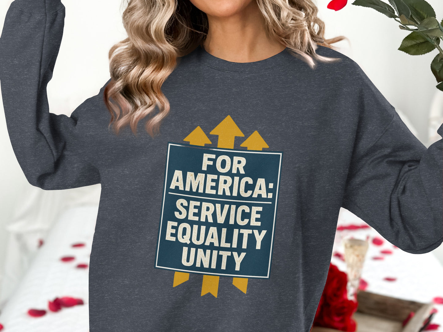 For America Service Equality Unity Graphic Shirt product type