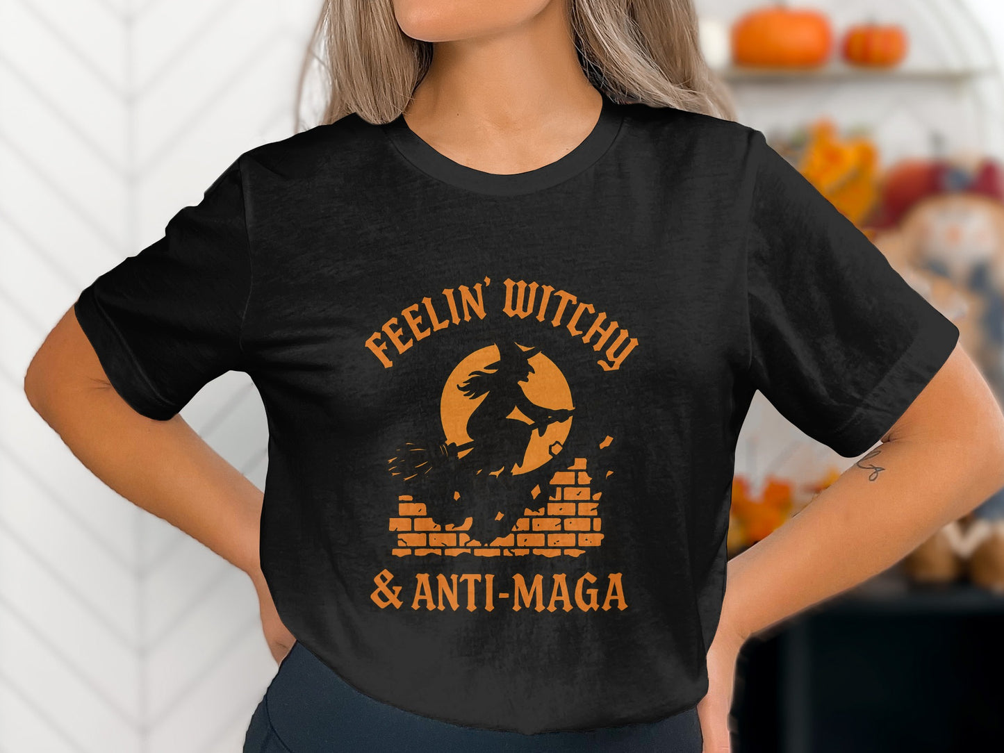 Feelin' Witchy & Anti-Maga Halloween T-Shirt product